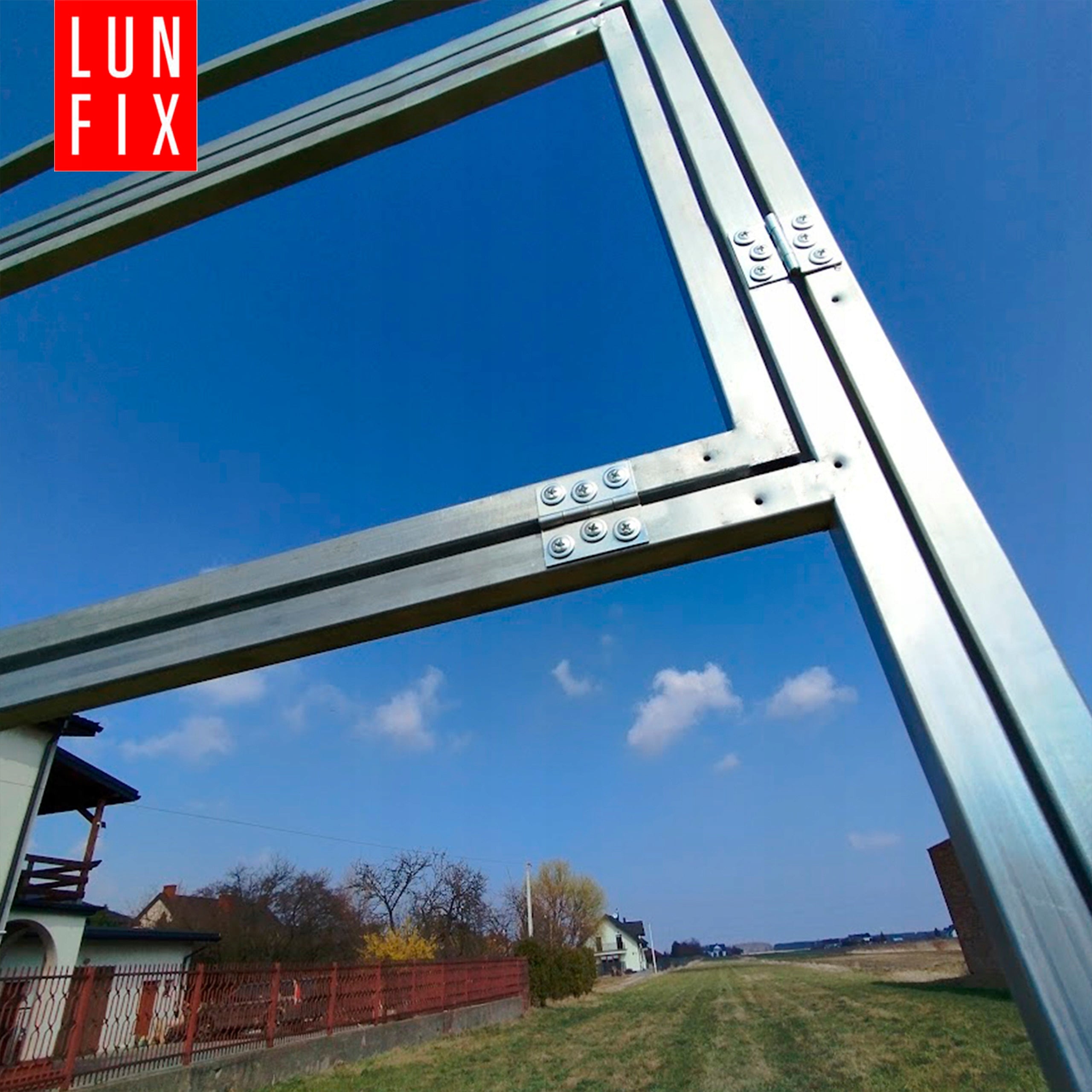 Greenhouse polycarbonate 3x6m Lun Fix garden 20x20mm polycarbonate tunnel 4mm Product height 200 cm