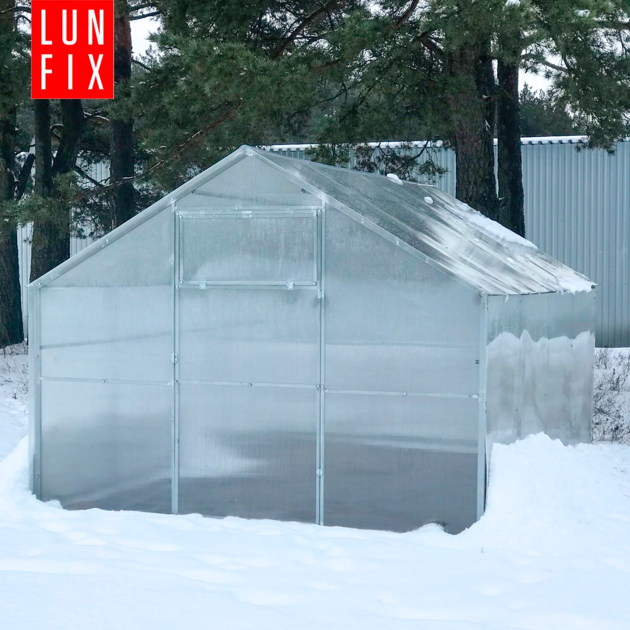 Greenhouse polycarbonate 3x6m Lun Fix garden 20x40mm polycarbonate house 6mm Length 6 m