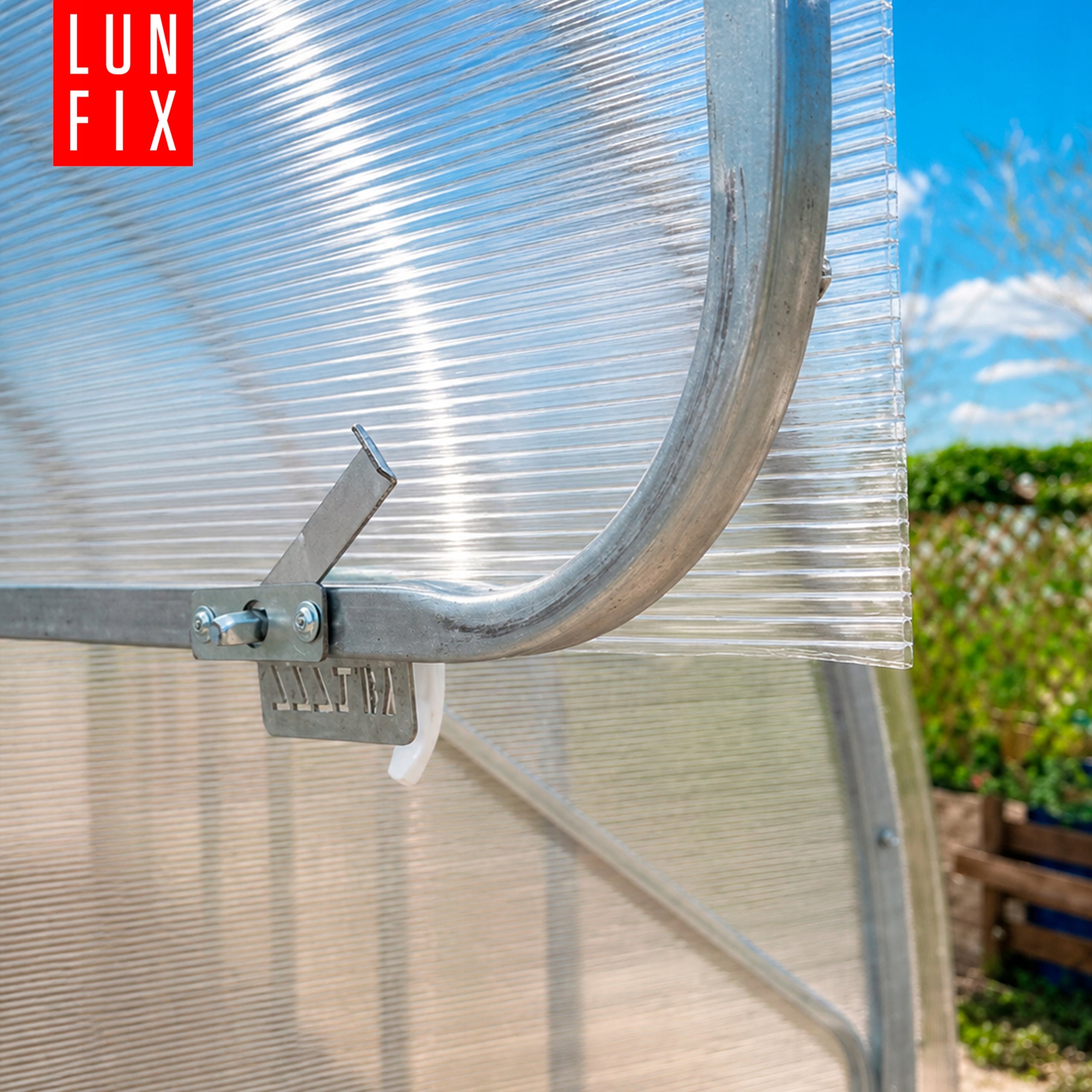 Greenhouse polycarbonate 3x6m Lun Fix garden 20x40mm polycarbonate tunnel 4mm Product height 200 cm