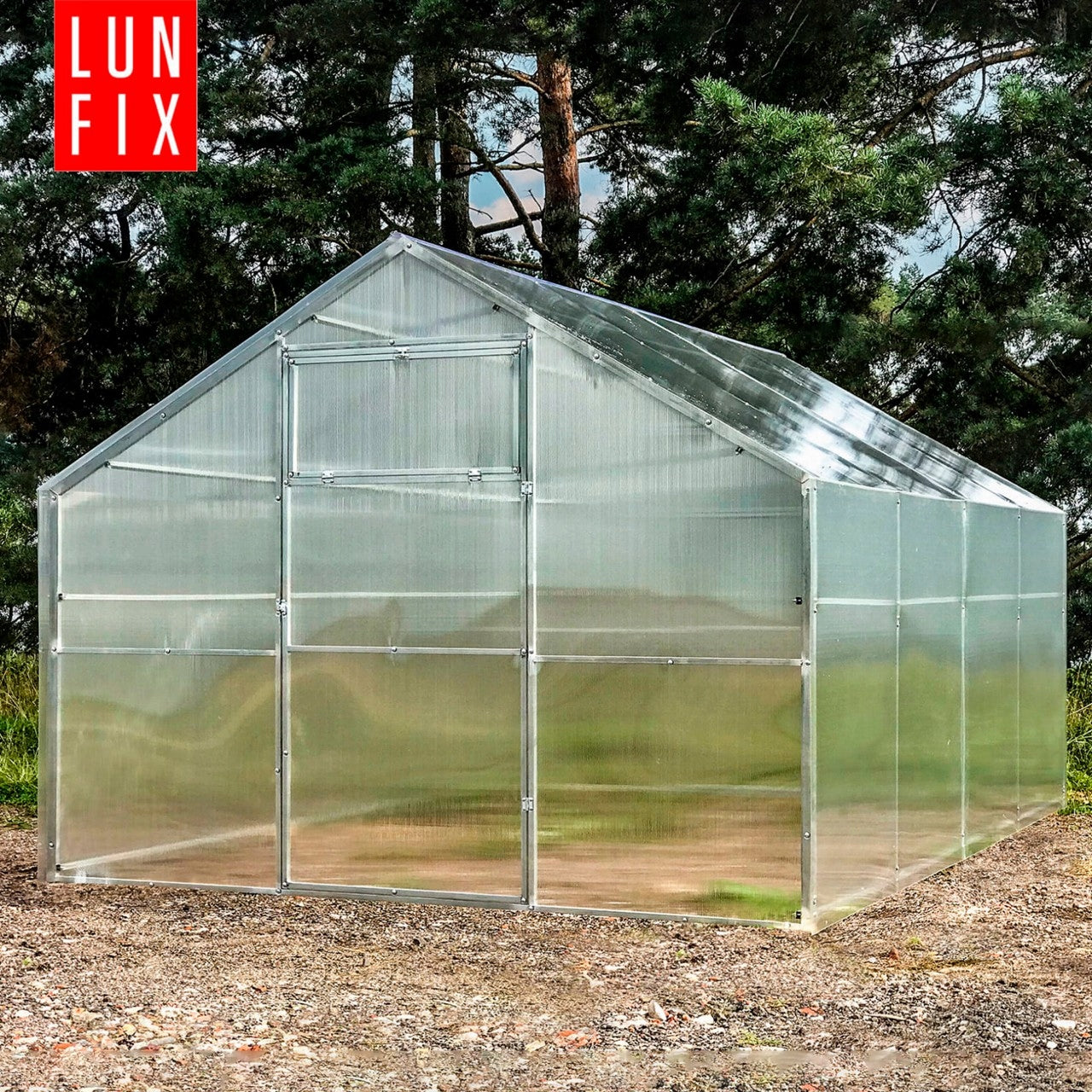 Greenhouse polycarbonate 3x8m Lun Fix garden 20x40mm polycarbonate house 4mm Manufacturer code SSGA2040K7