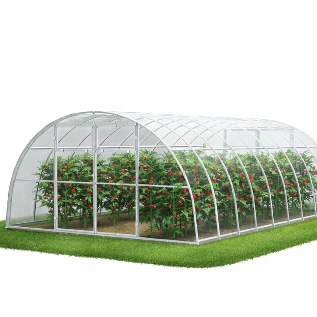 Greenhouse polycarbonate garden tunnel 4x6 m 5mm strong maxi profile 40x20