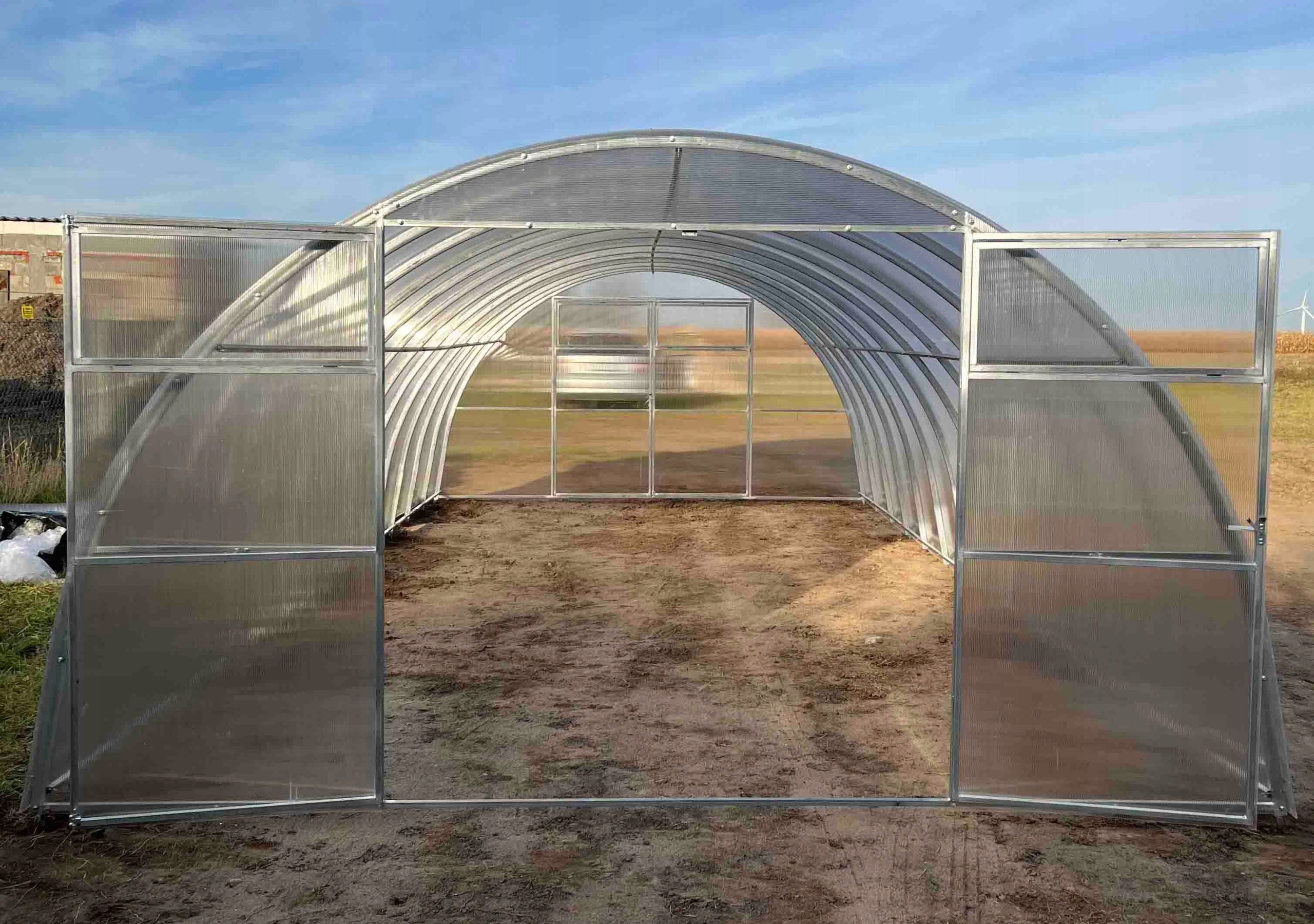 Greenhouse polycarbonate garden tunnel 4x6 m 6mm strong maxi profile 40x20 Length 6 m
