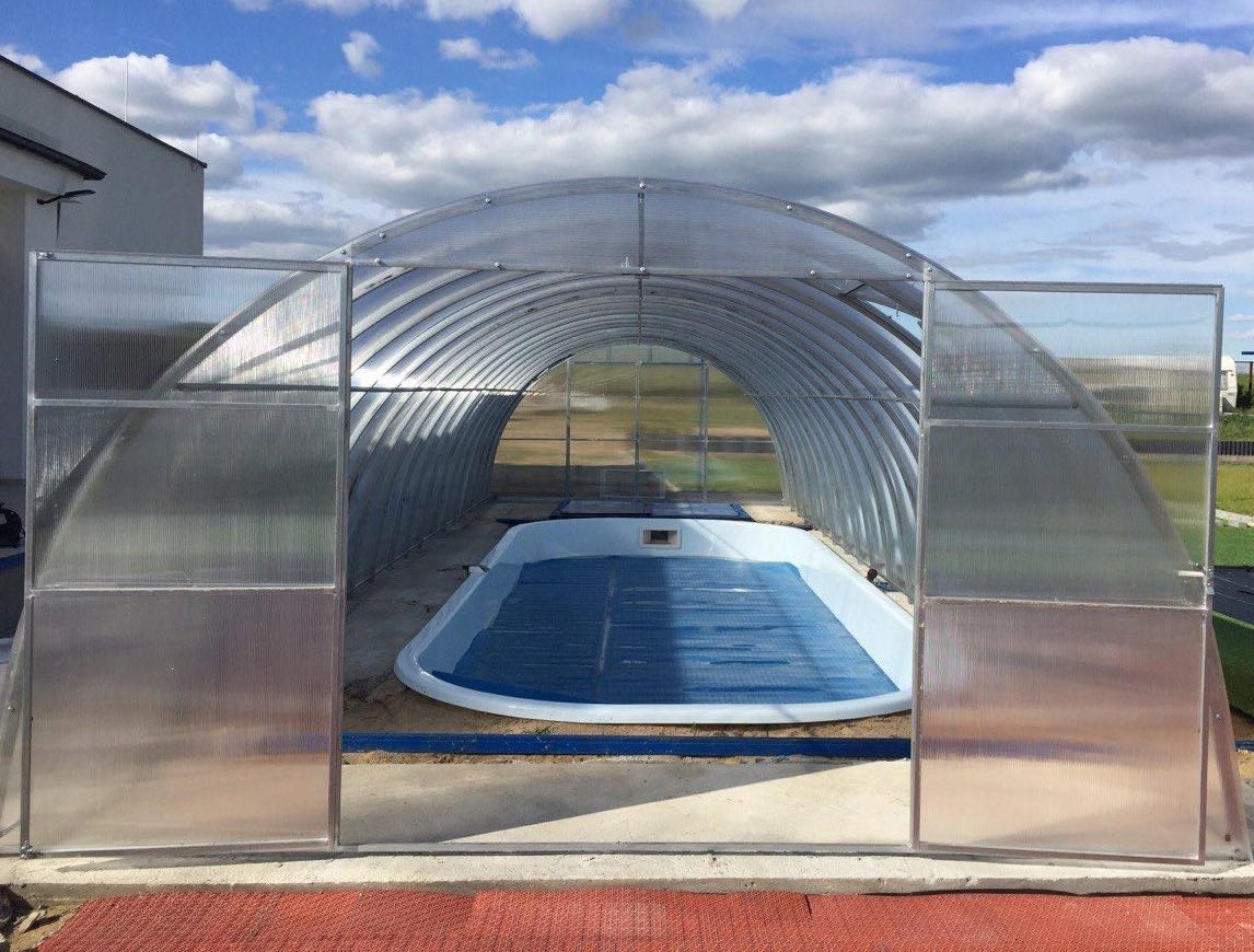 Greenhouse polycarbonate garden tunnel 4x6 m 6mm strong maxi profile 40x20 Product height 220 cm