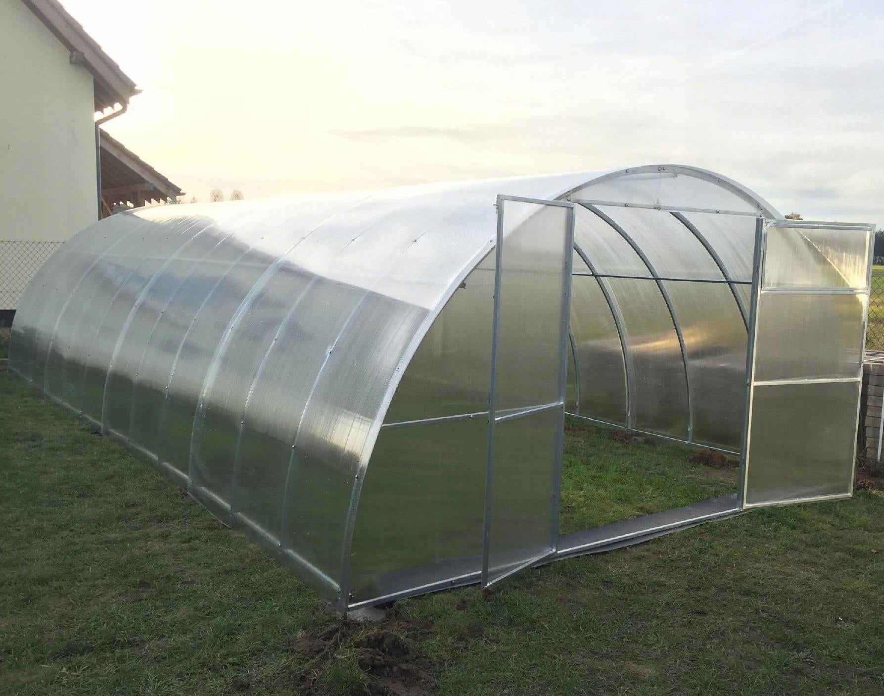 Greenhouse polycarbonate garden tunnel 4x8 m 6mm strong maxi profile 40x20 Manufacturer Profimet