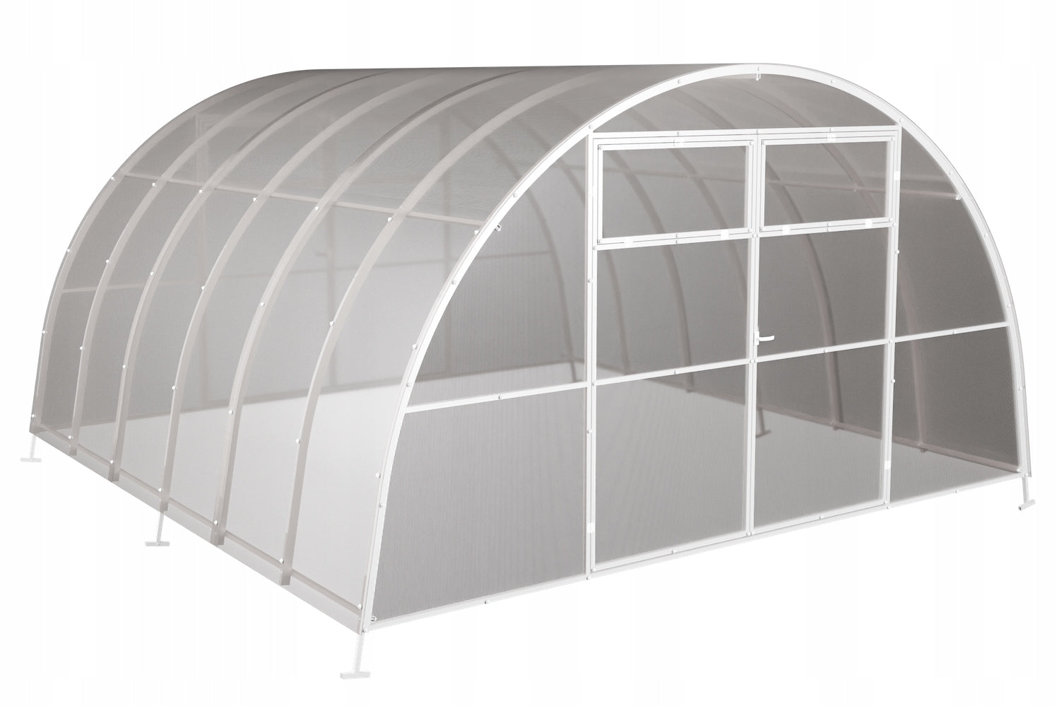 Greenhouse polycarbonate garden tunnel 4x8 m 6mm strong maxi profile 40x20 Thickness 6 mm