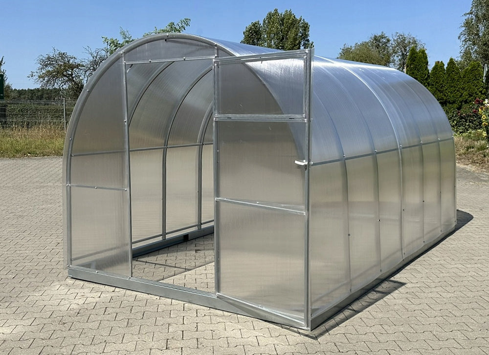 Greenhouse–Heating Plant Kompakt 2,5x4m profile 40x20mm polycarbonate 6mm Width 2.5 m