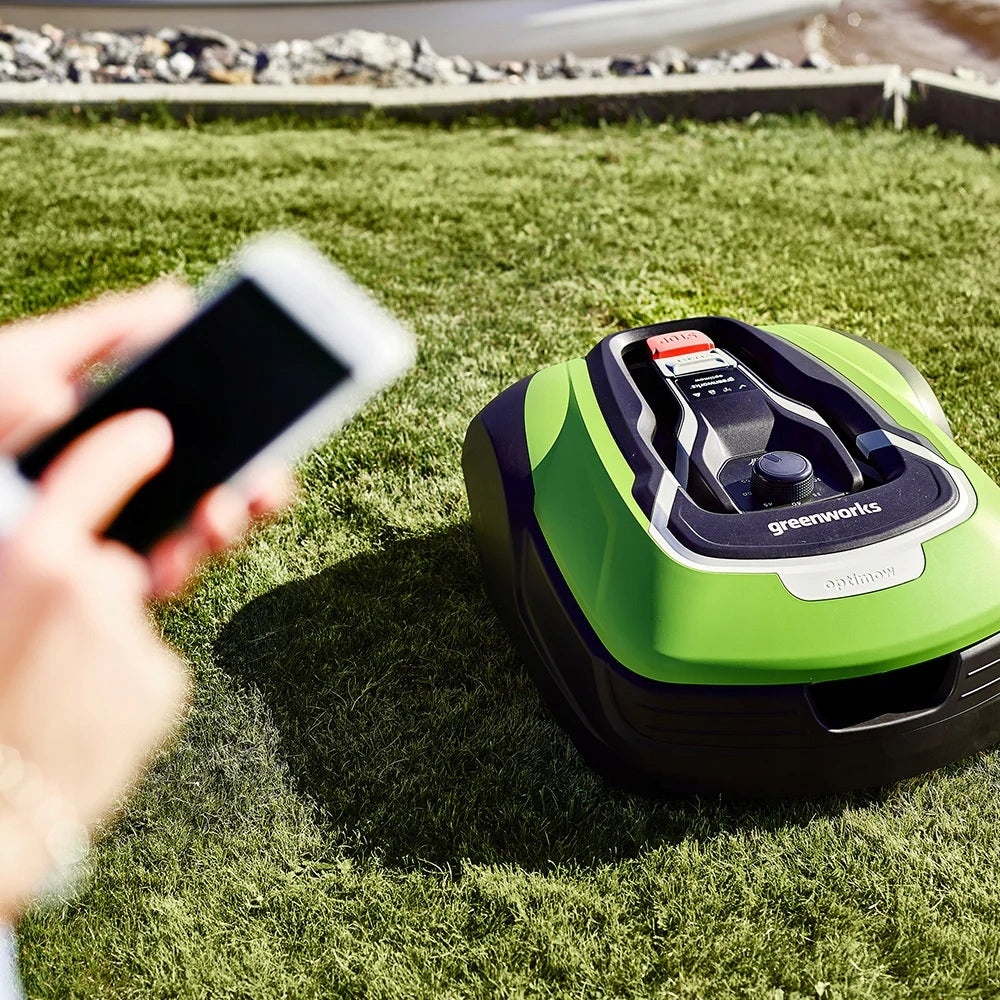 Greenworks OptiMow 10 Robot Mowing Brushless Lawn Mower GSM up to 1000 m2 Brand Greenworks
