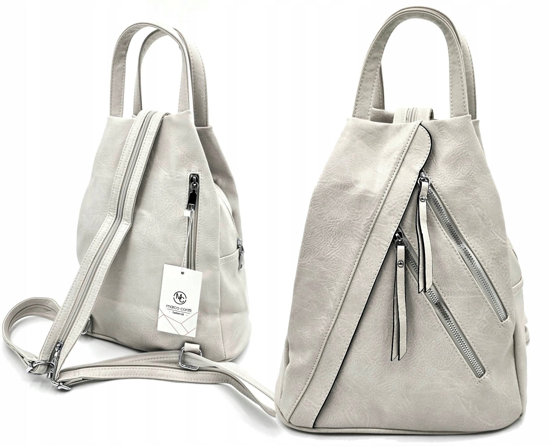 Grey 2in1 Women's Backpack - Elegance and Everyday Comfort!