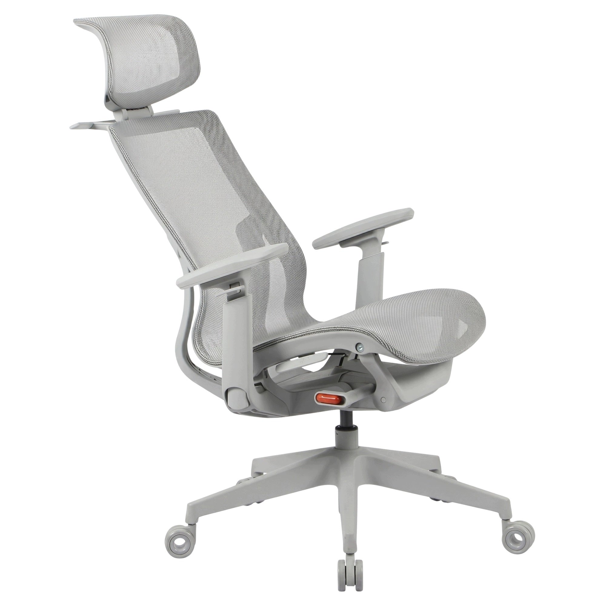 Grey Mesh Armchair Spacetronik ERGONOMIC Swivel with Headrest 135kg Manufacturer code SPC-CLOUD-01