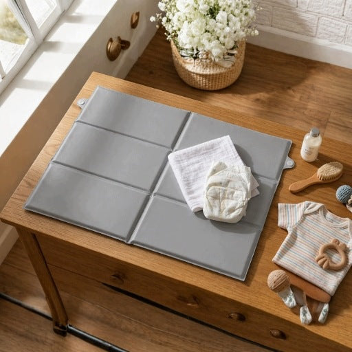 Grey Soft Hiking Changing Table 58x40 cm Folding Baby Mat Medical device no