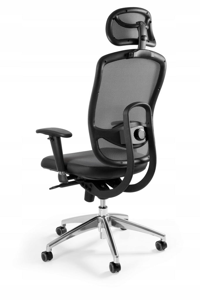 Grey Swivel VIP Chair - Wide, Ergonomic, Sturdy, Lifting capacity up to 130 kg Brand Unique