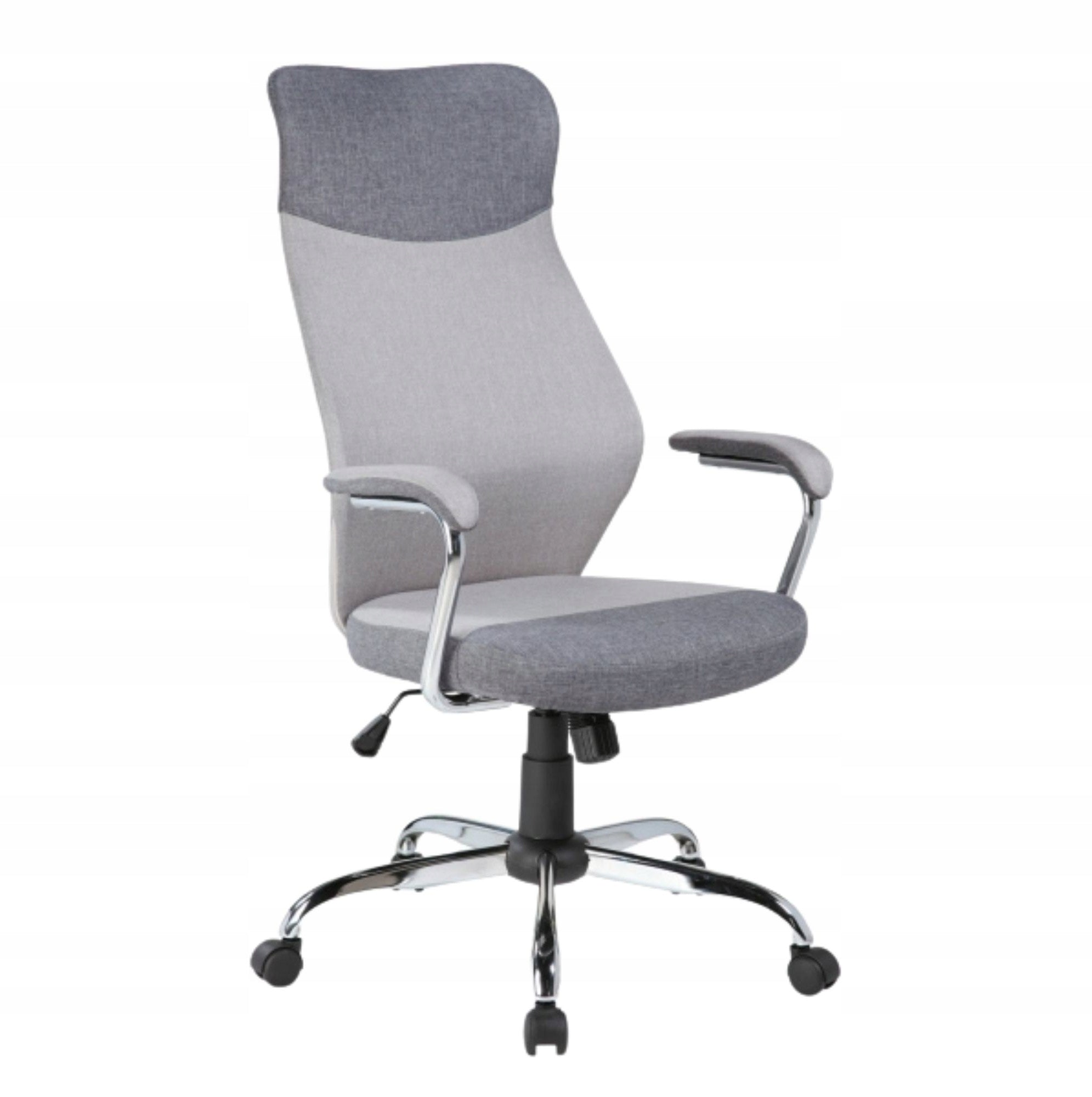 Grey Upholstered Swivel Chair for Living Room, Desk, Office - Q-319