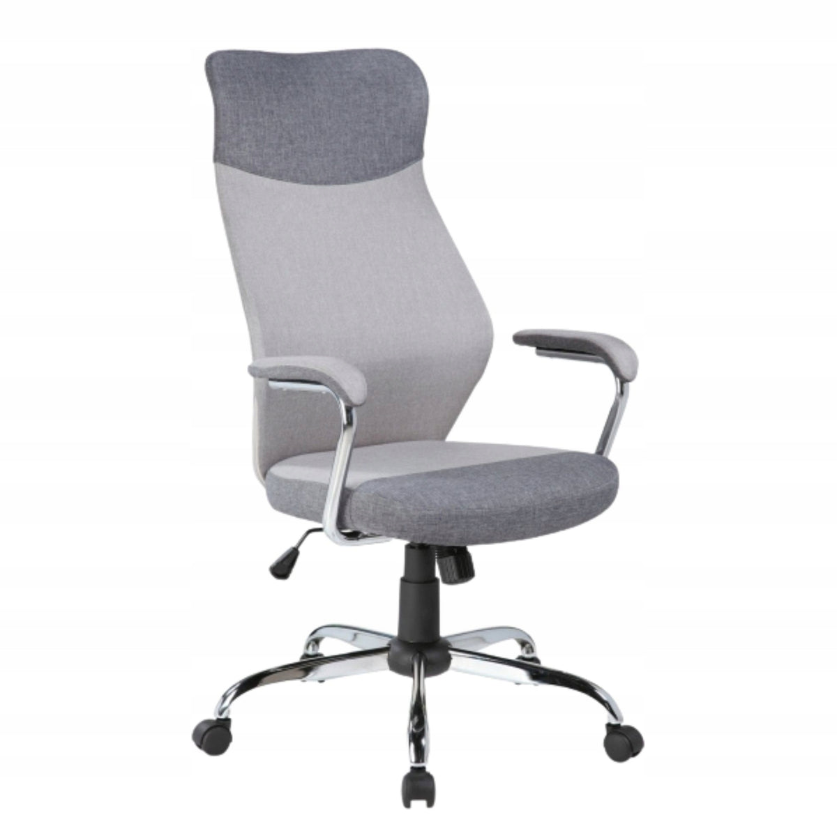 Grey Upholstered Swivel Chair for Living Room, Desk, Office - Q-319