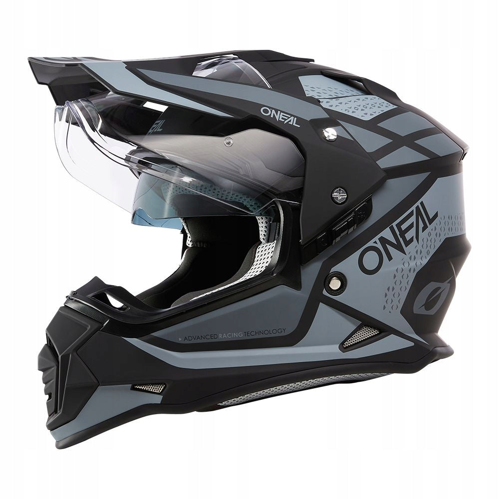 Grey and black helmet ENDURO ADVENTURE DUAL ONEAL SIERRA XXL