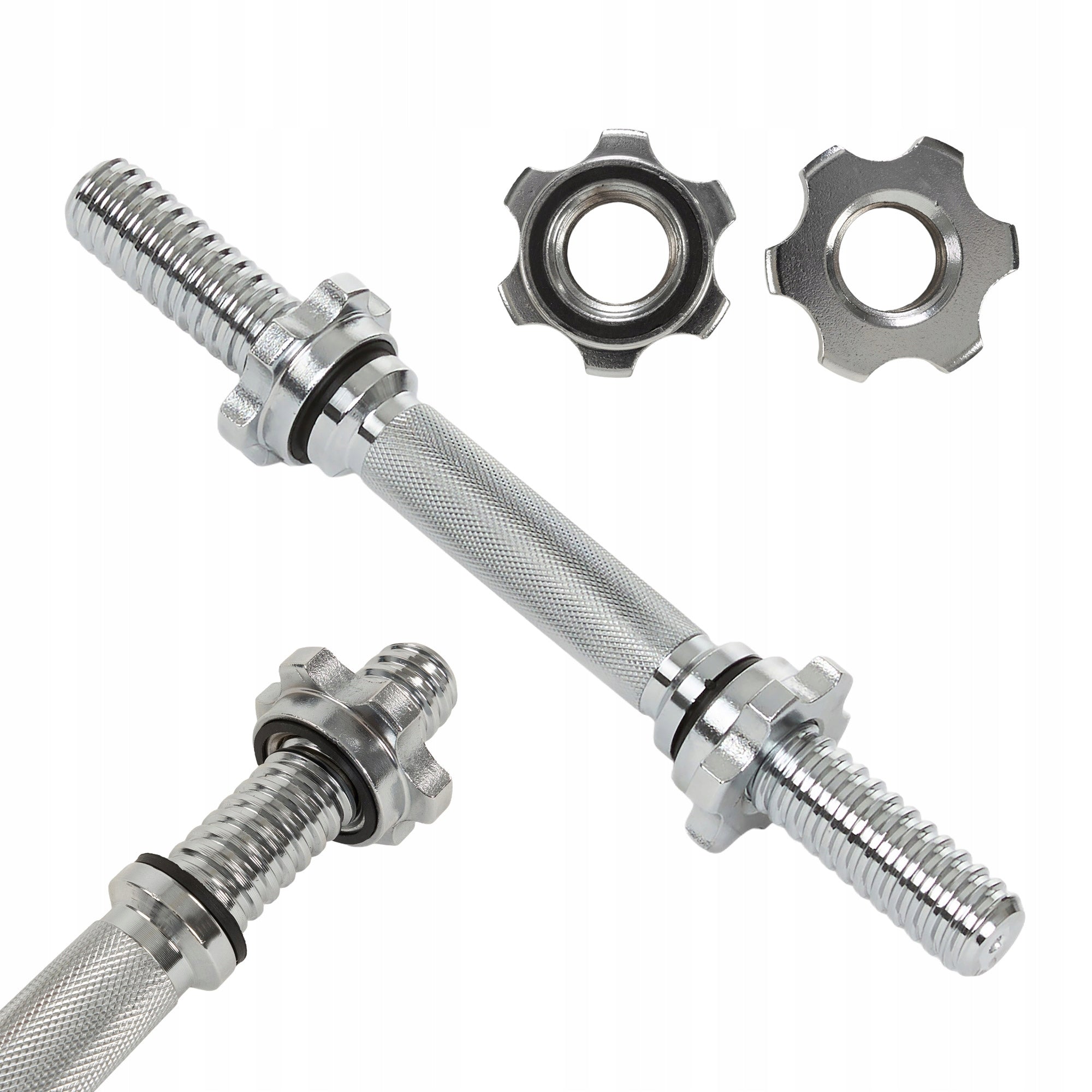 Griffin for dumbbells XTREXO TX-SDB35 grey 35cm universal with clamps 28mm