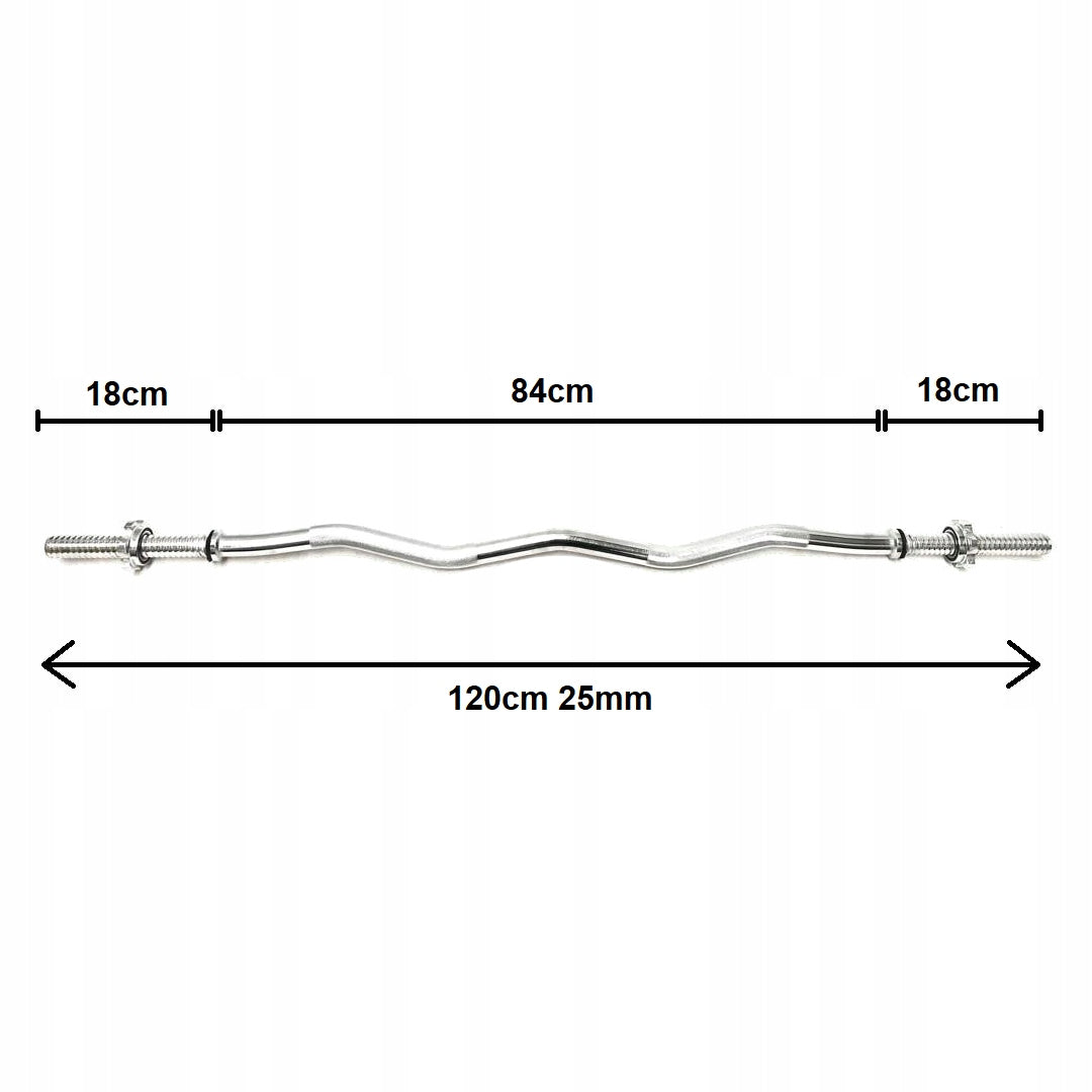 Griffin slightly broken barbell 120cm 25mm steel Manufacturer code GLS-120CM25MM-SFF1