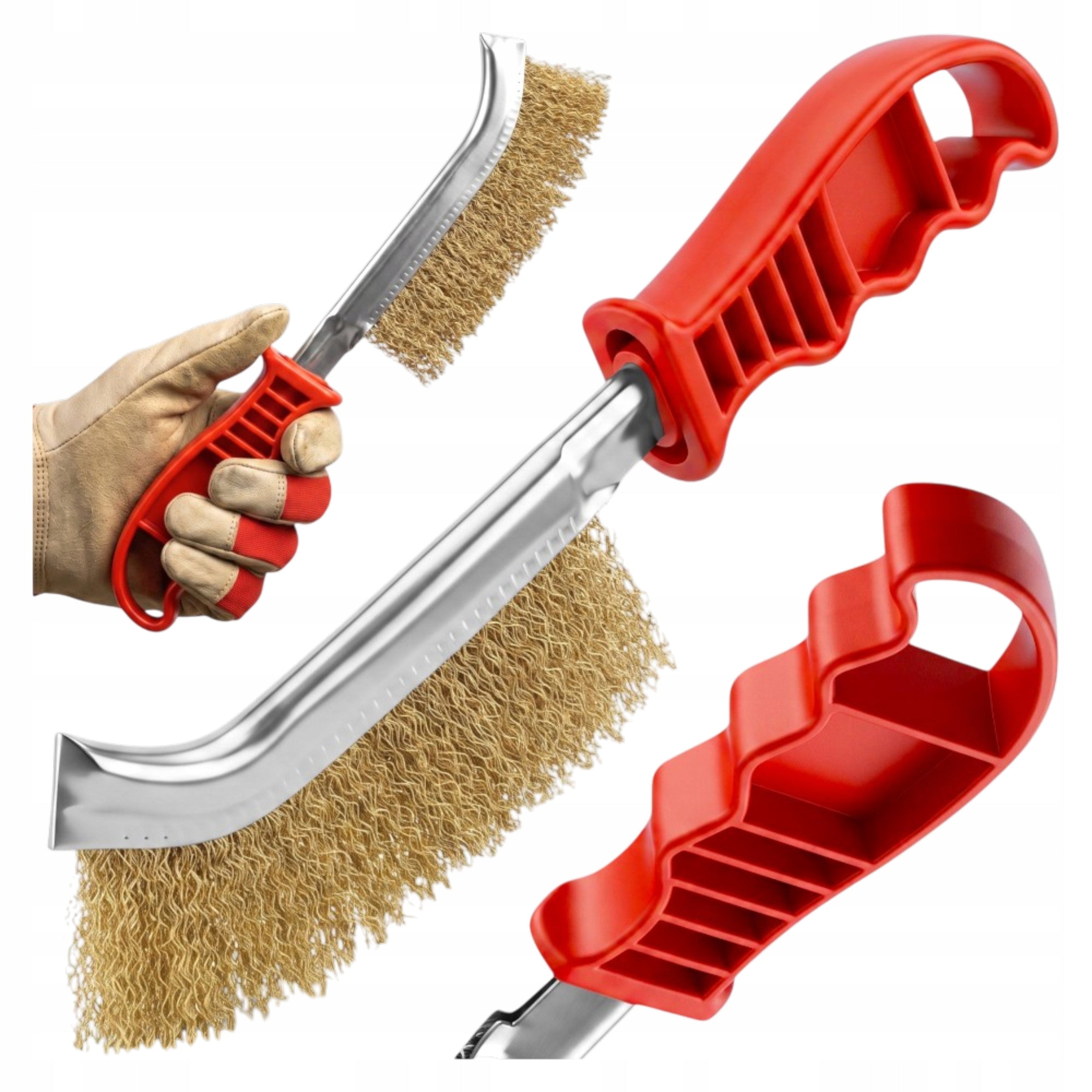 Grill Cleaning Brush 23cm Brass Wire Slotted Narrow