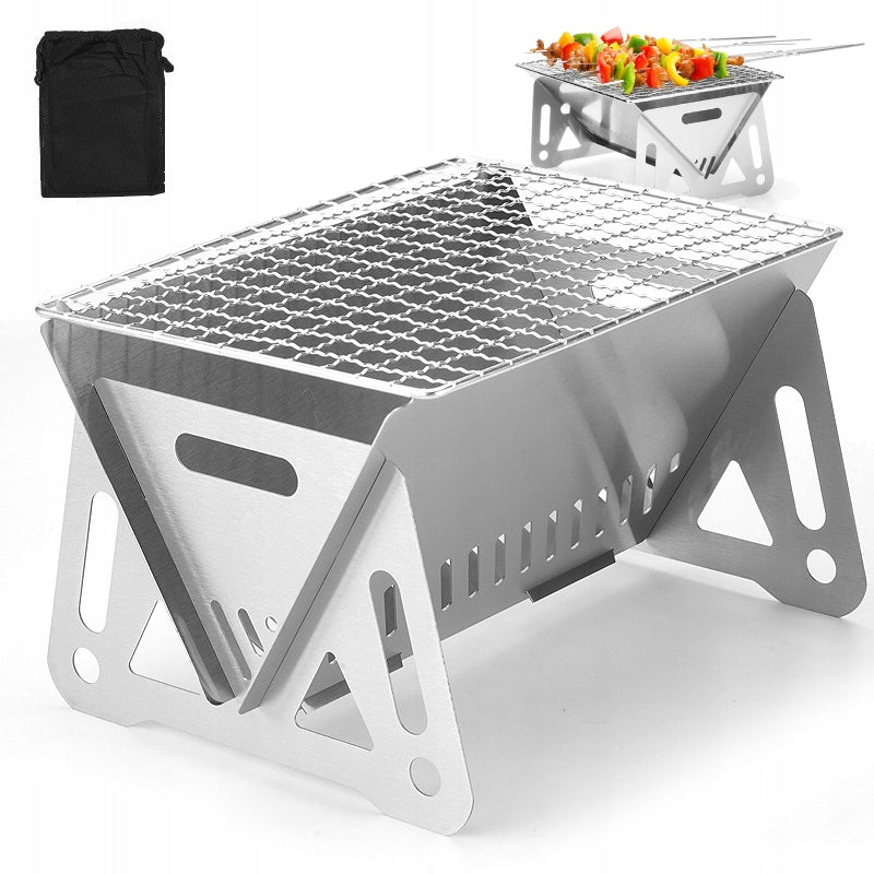 Grill Garden Fire Pit SMALL HANDY Camping Tourist +ETUI THICK
