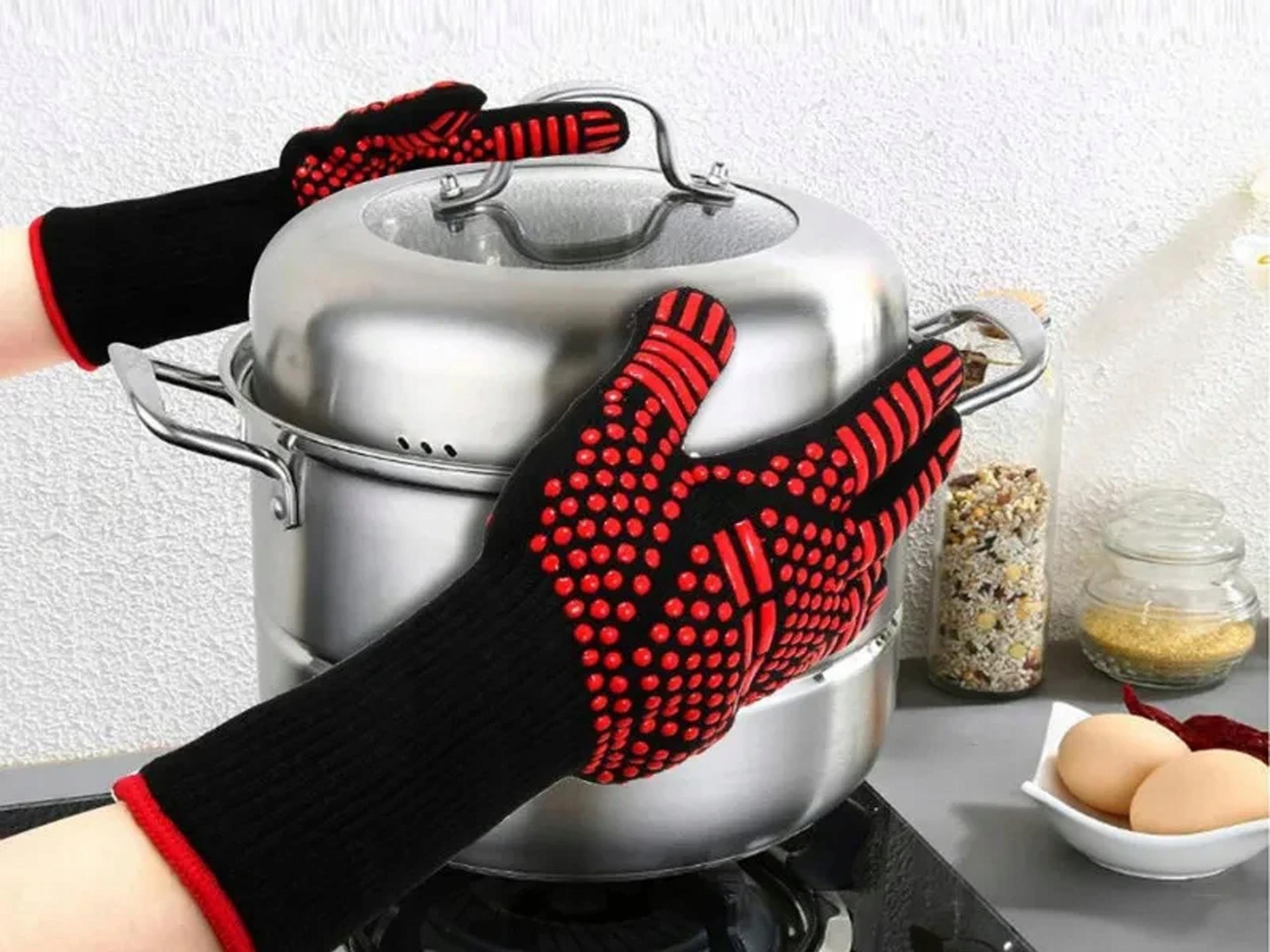 Grill Gloves Heat Resistant Kitchen Fireproof Oven Fire Pits Manufacturer Kaminer