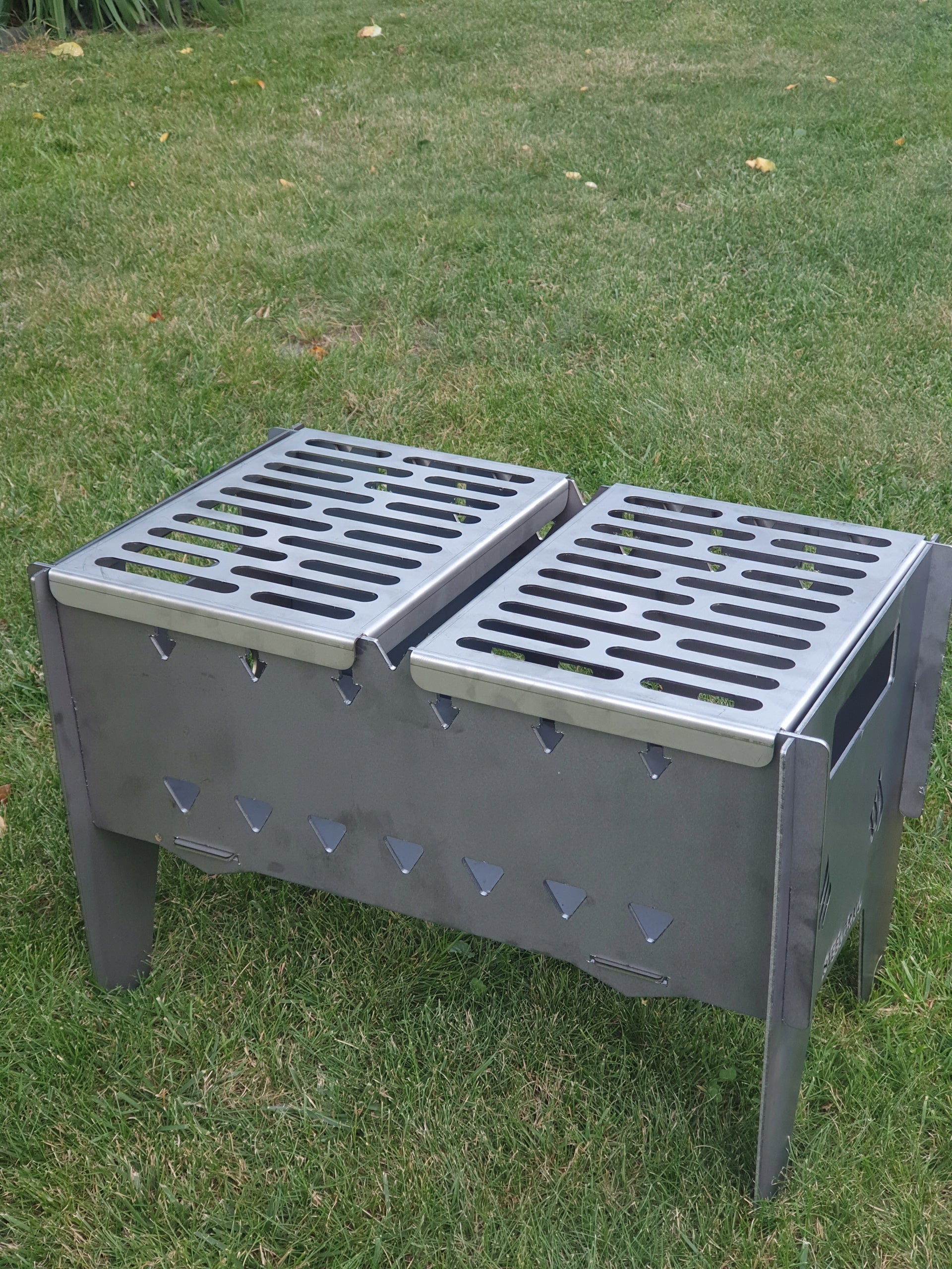 Grill Mangal folding - hearth - steel 3 mm - for 7 champagne Manufacturer no brand