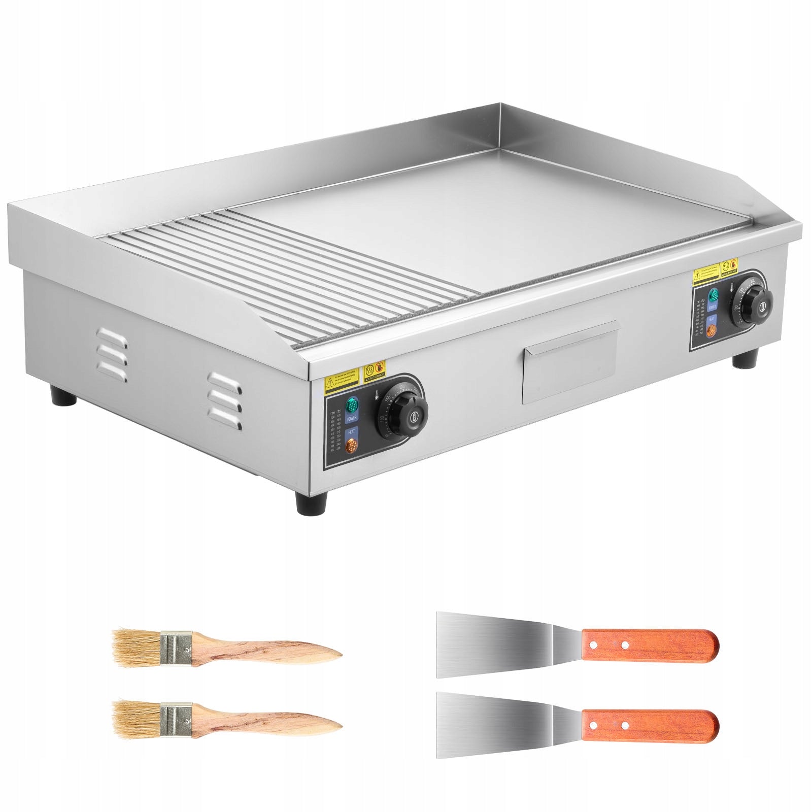 Grill Plate 4400W 72,5x40CM Electric Grill For Steaks And Pancakes