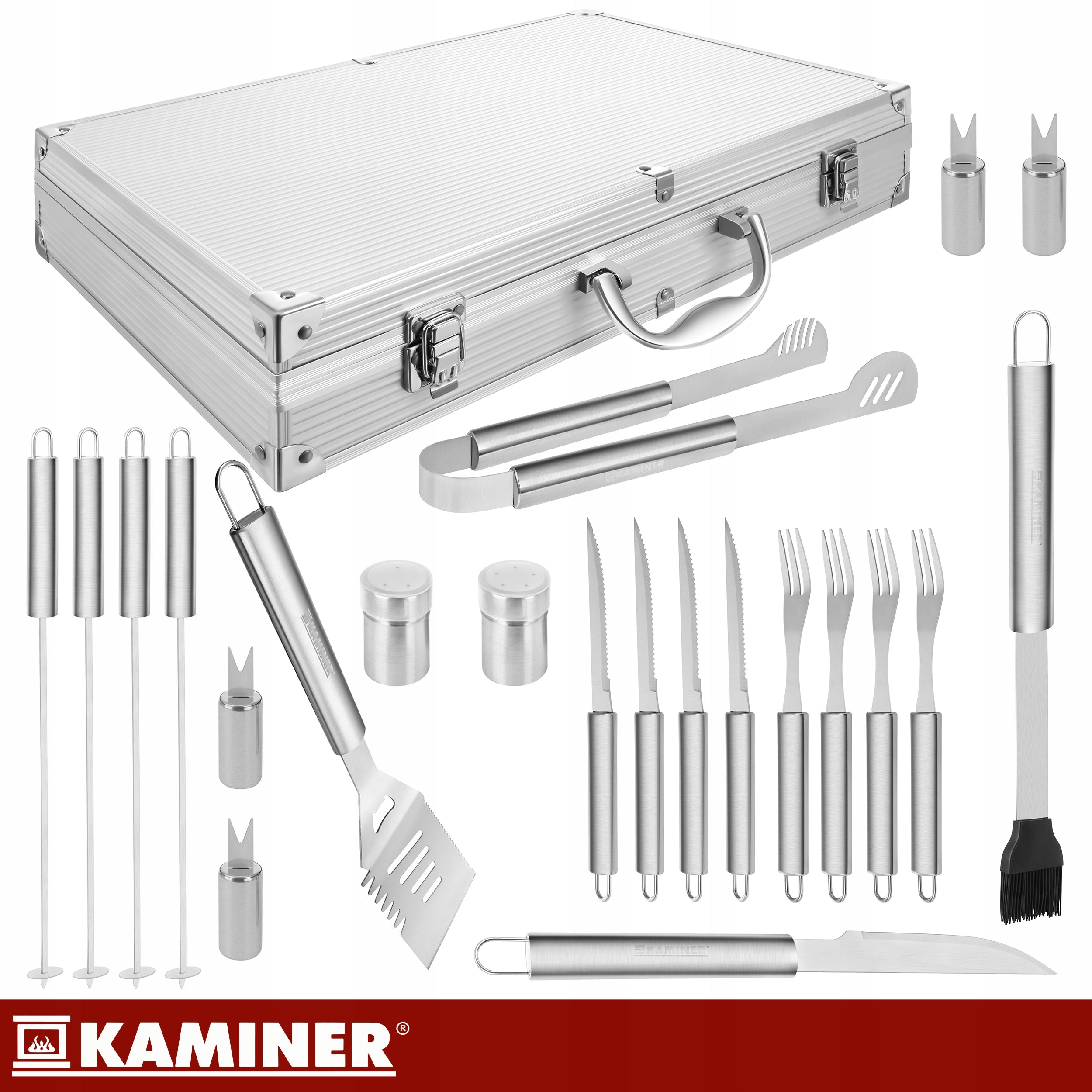 Grill Set Accessories Grill Utensils Grill Cutlery Suitcase Number of pieces in the package 26