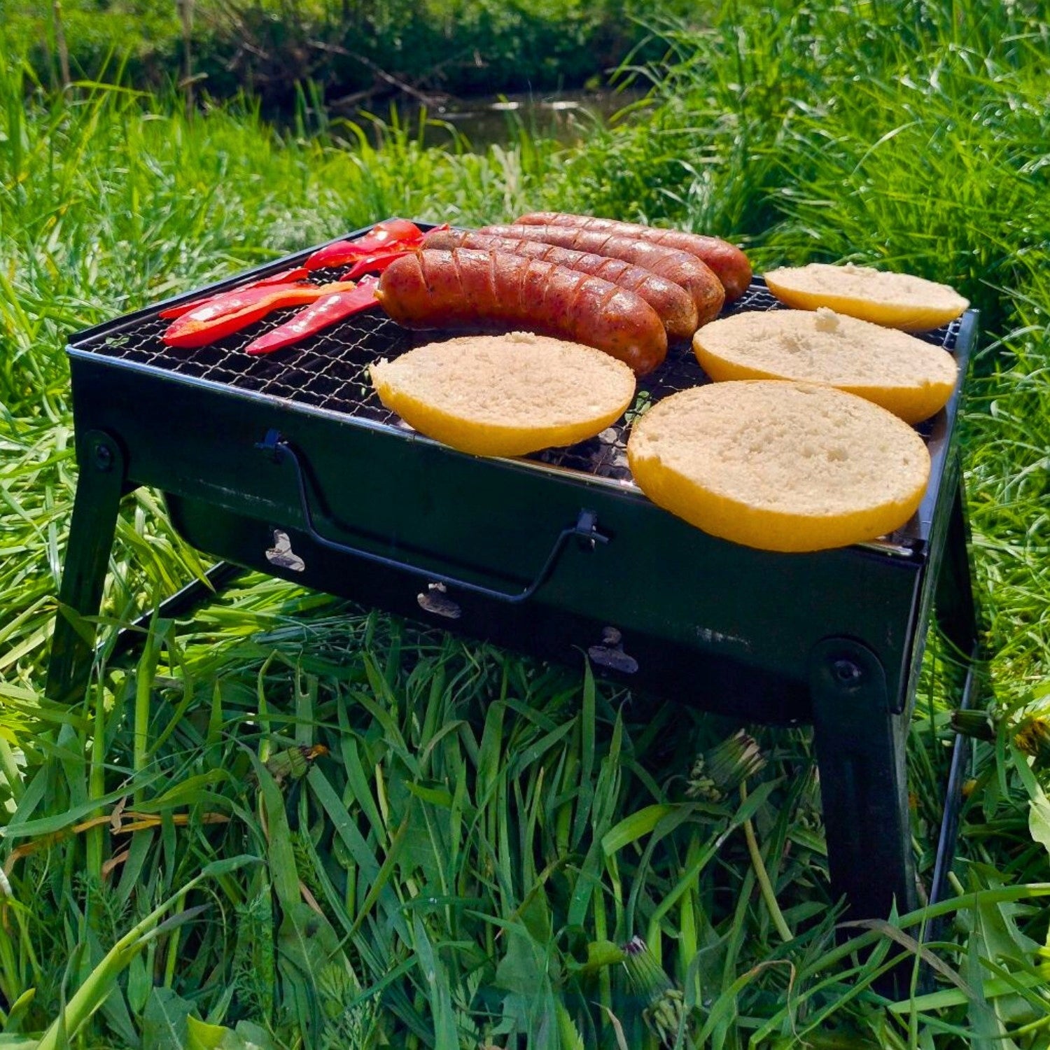 Grill Suitcase GRILL Carbon Folding Tourist Garden Portable 27x35cm Manufacturer code IX-GRILL-SKŁADANY