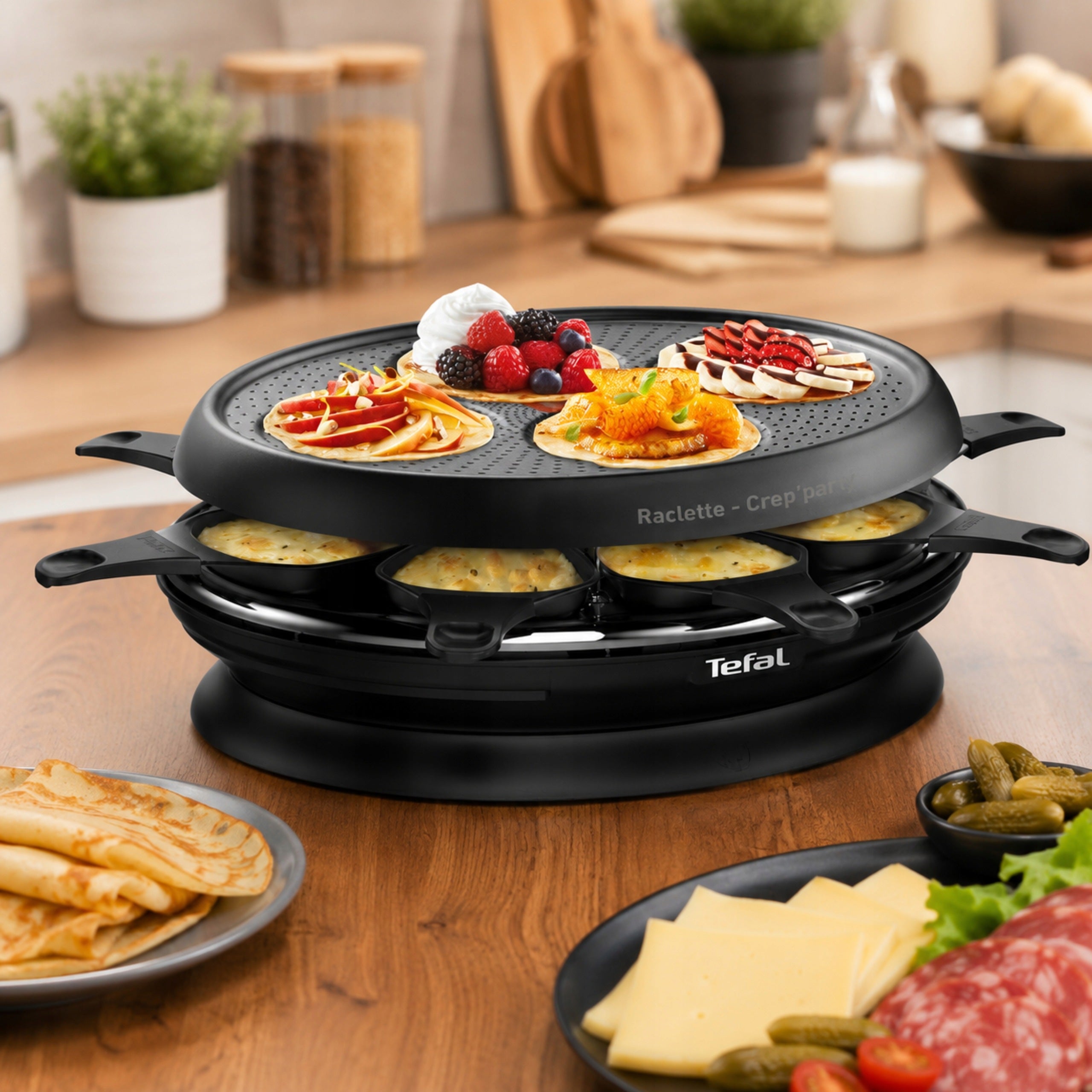 Grill TEFAL Store'Inn RE320812 Raclette With Mini Pancake Function 1050W Brand Tefal