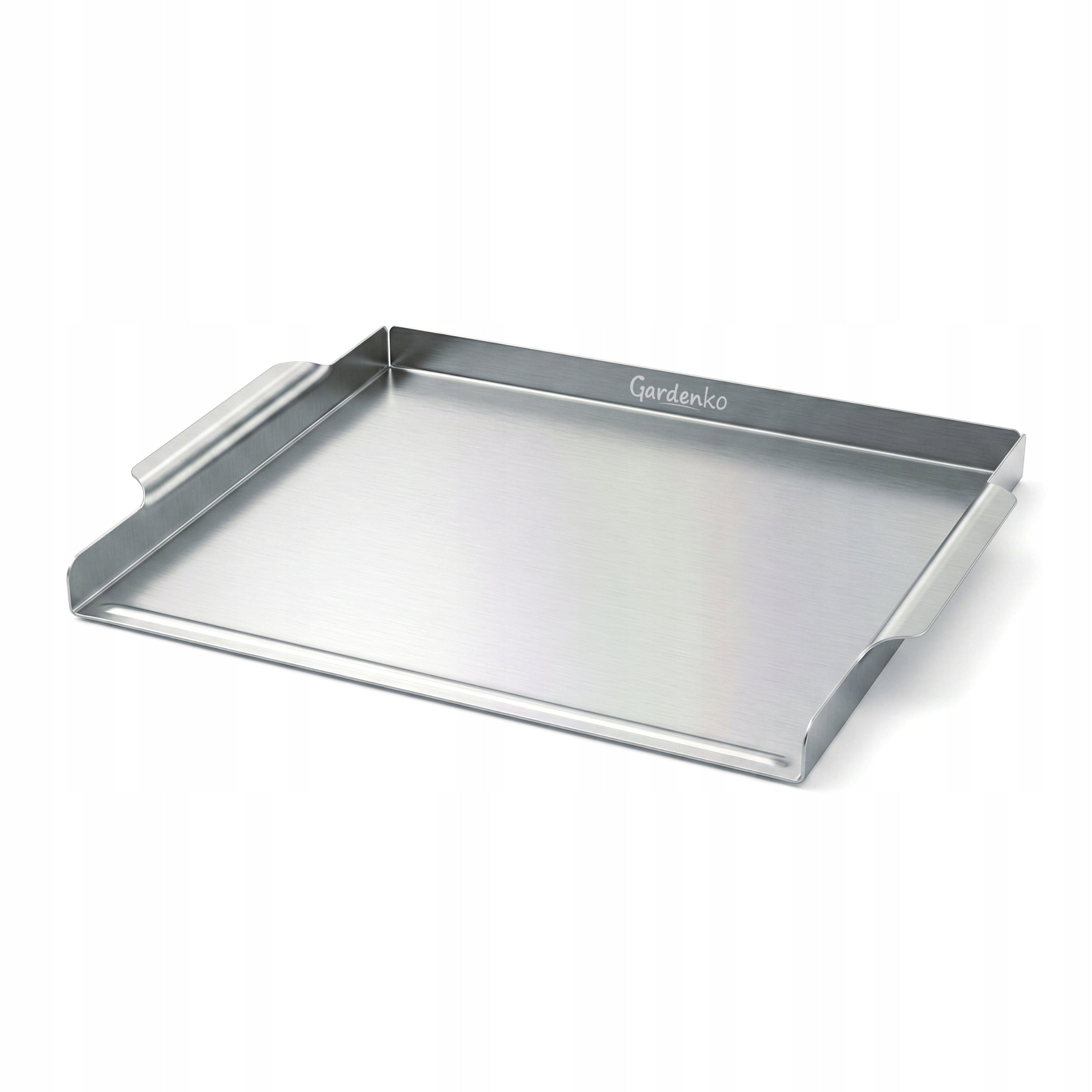 Grill plate stainless steel 39x29 cm Burger plate for grill Plancha