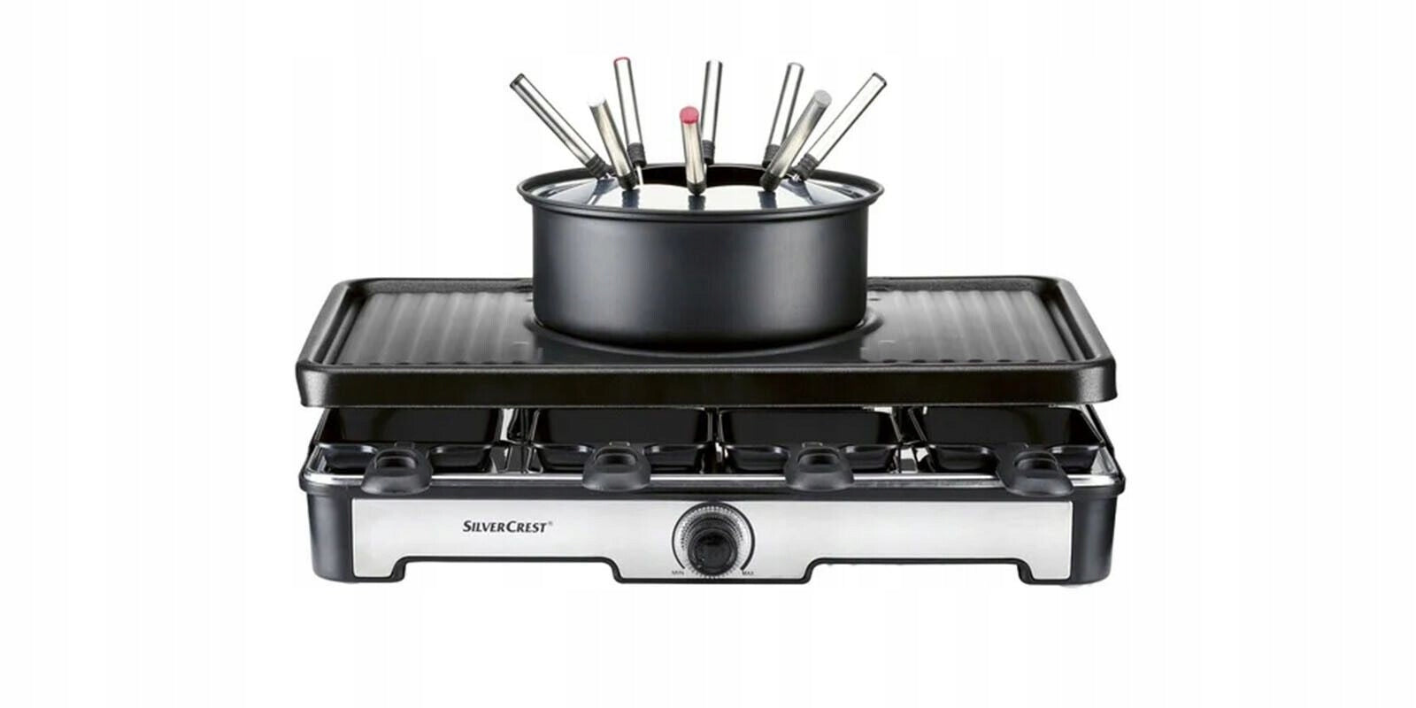 Grill raclette and fondue Silvercrest SRGF 1400 A2 8 people EAN (GTIN) 4335815036798
