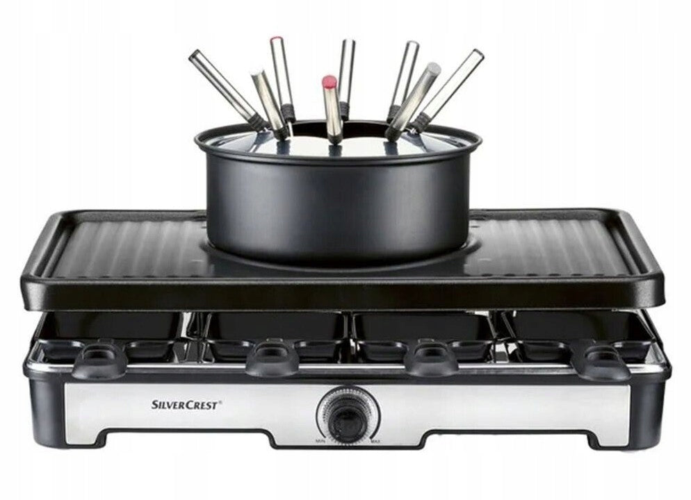 Grill raclette and fondue Silvercrest SRGF 1400 A2 8 people