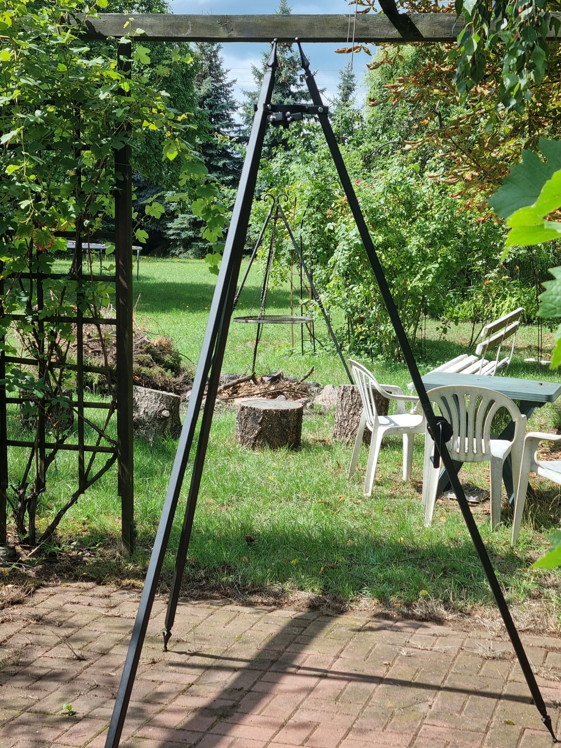 Grille Tripod Straight Rack for grate from 100cm with crank Manufacturer code TR/230