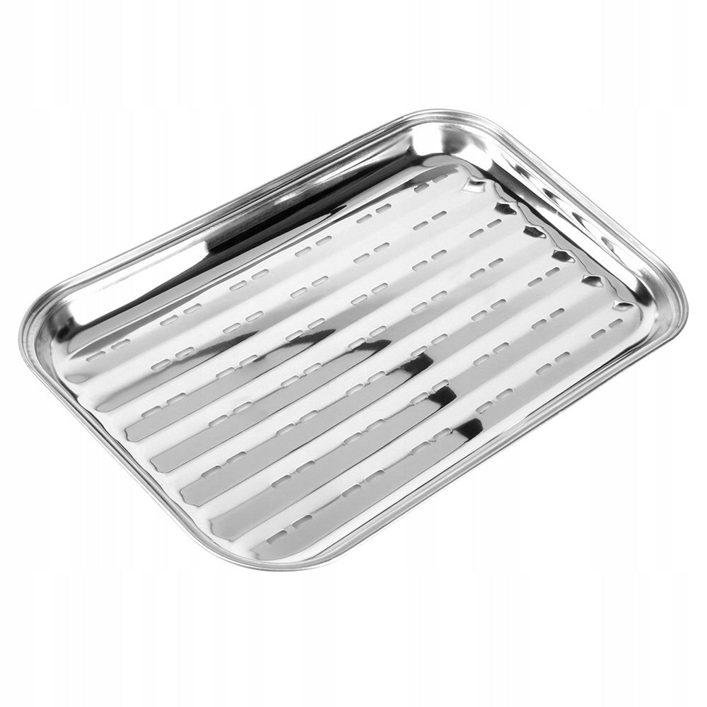 Grilling Sheet Baking Steel Perforated 34,5x24,5 Cm Length 34.5 cm