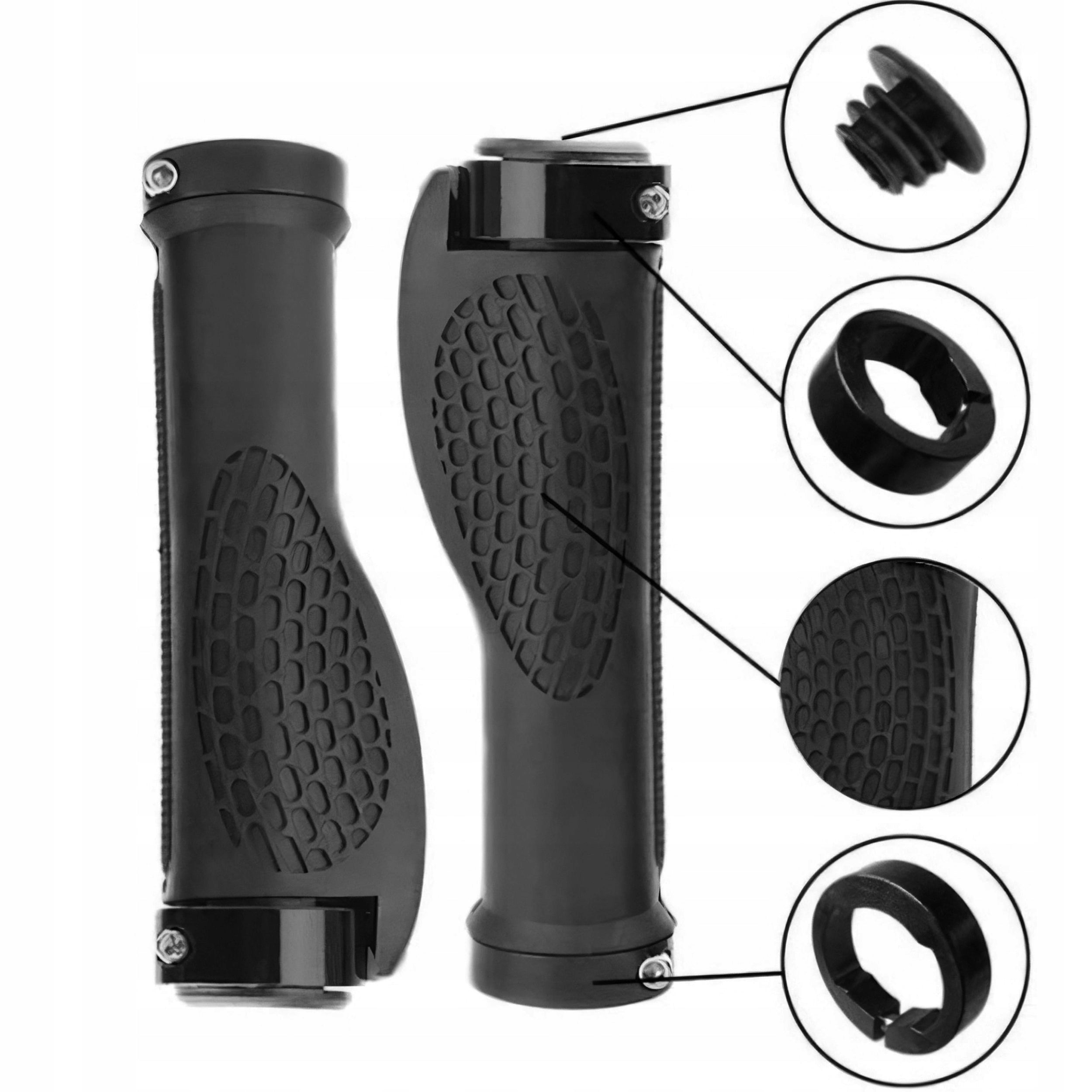 Grips Bike Grips for Handlebar Hands Black for Bike Overlays Bike Model GRIP ROWEROWY ANTYPOŚLIZGOWE MIĘKKIA GUMA