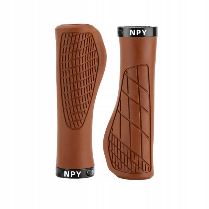 Grips NPY Bike Grips for Steering Wheel Ergonomic Handles BROWN Manufacturer code Gripy skręcane BRĄZOWE