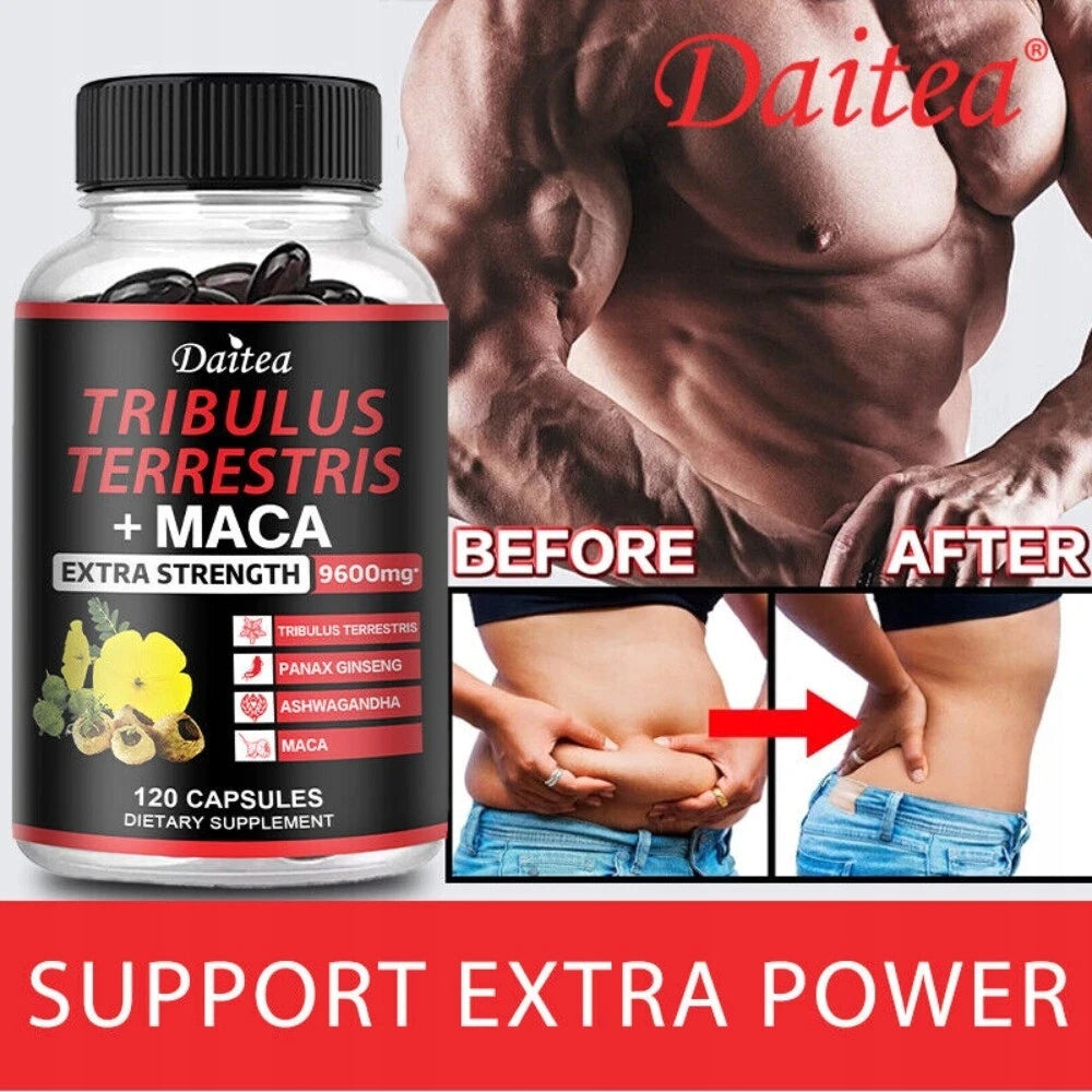 Ground mace / Ashwagandha / Ginseng / Maca x 120 capsules Expiration date at least 1 year from the date of purchase