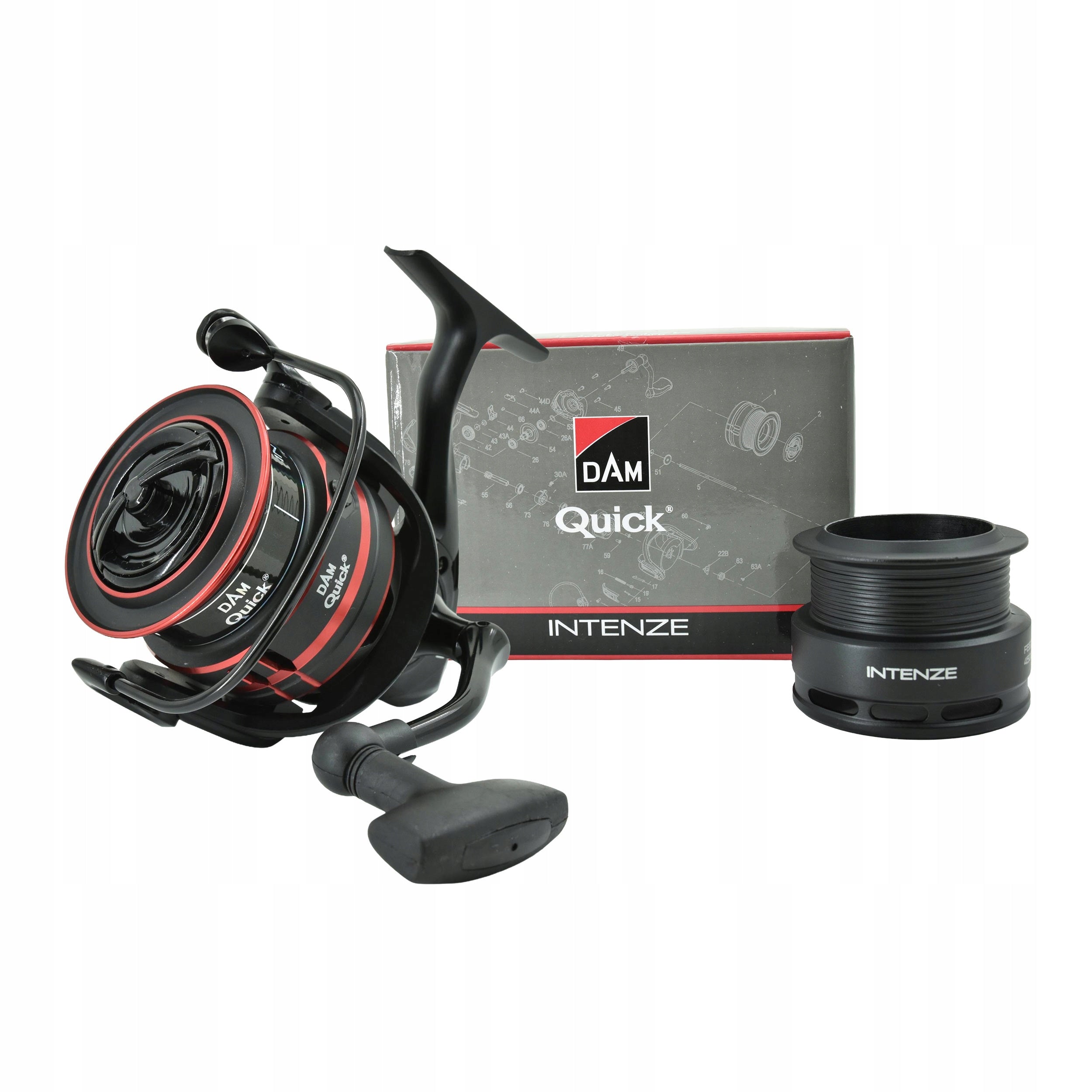Ground reel DAM Quick Intenze Feeder 4500FD 5BB+1RB spare spool