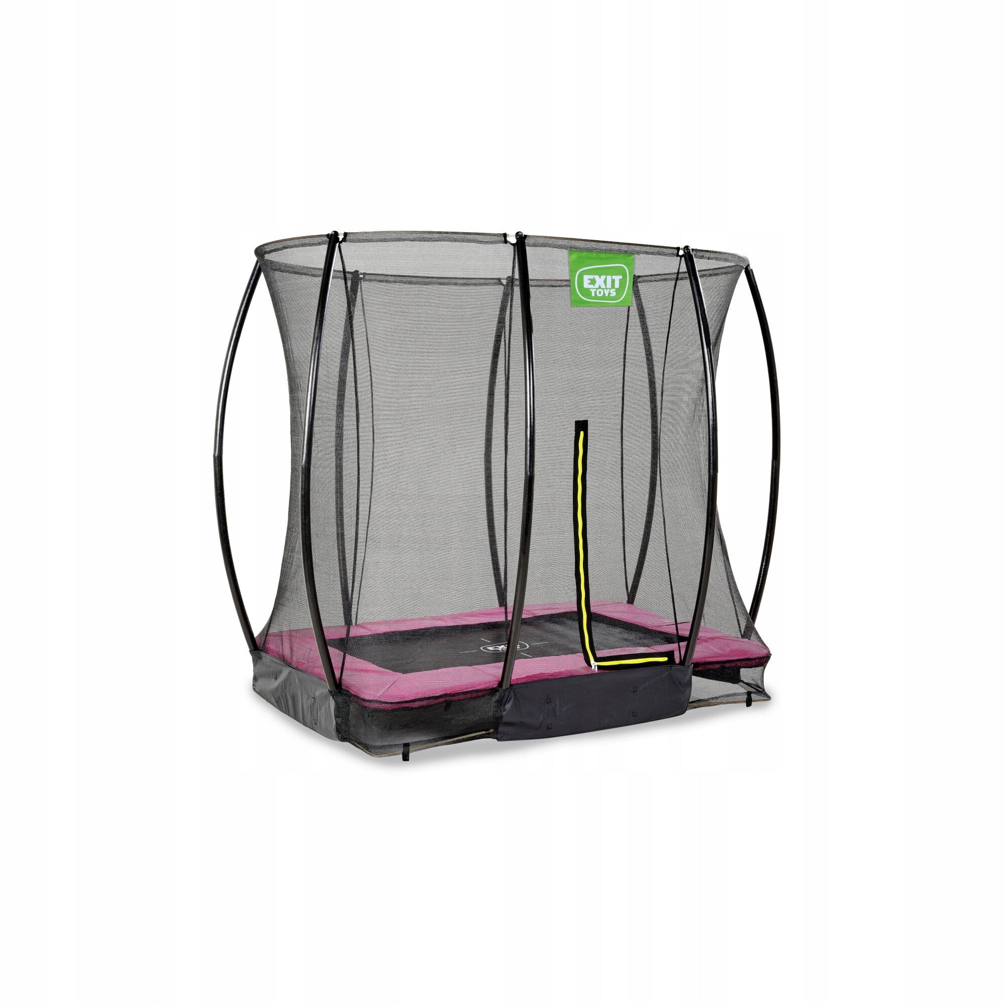 Ground trampoline Silhouette EXIT 153x214cm with safety net - pink Brand Exit