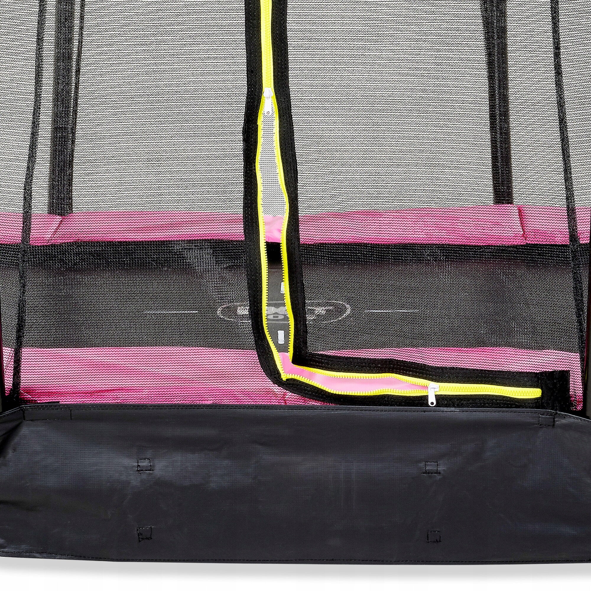 Ground trampoline Silhouette EXIT 153x214cm with safety net - pink Size (ft) 5 (150 cm)