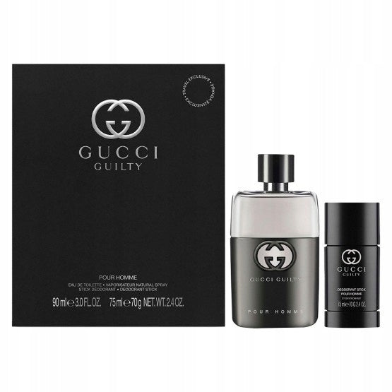 Gucci Guilty Pour Homme eau de toilette EDT 90ml + Deostick 75 ml Set Packaging status original