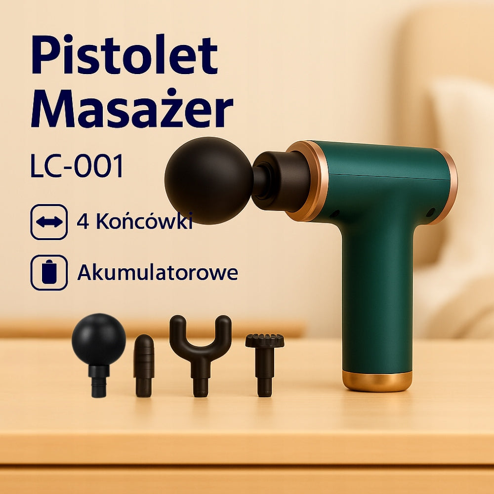 Gun Massager LC-001 Back Neck for Vibration Massage - Green 20 W Packaging status original