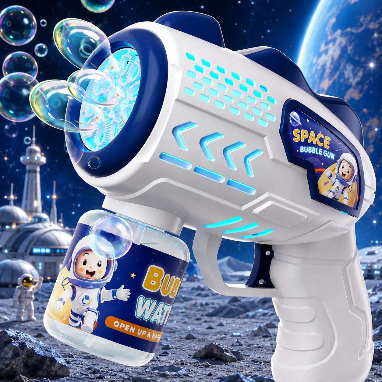Gun soap bubble machine for kids toy for baby set Kid's age 3+ years
