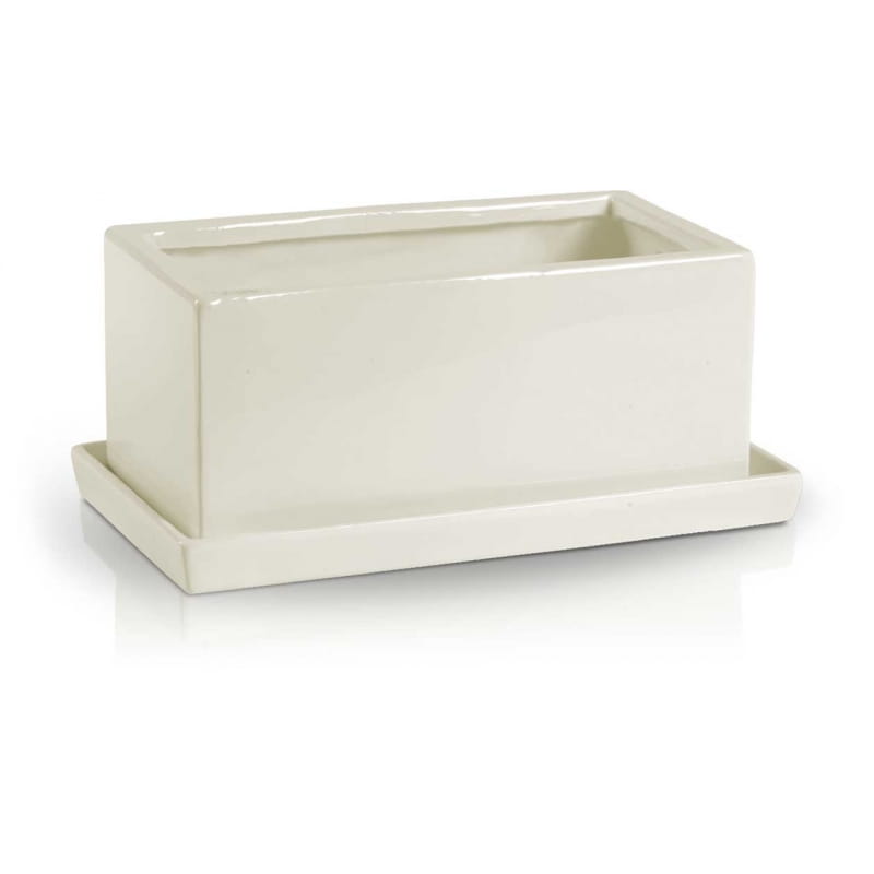 Gutter planter with stand 31x15x13 cm