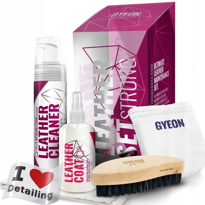 Gyeon Q2M Leather Set STRONG Set Care for heavily soiled skin