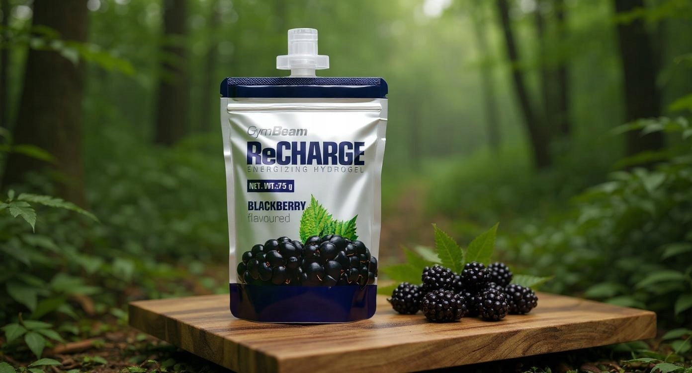 GymBeam Blackberry energy gel with TAURINE RUNNERS skiers cyclists Expiration date at least 1 year from the date of purchase