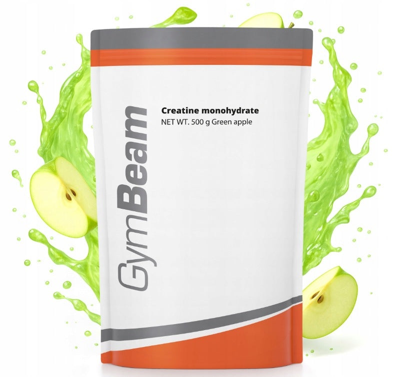 GymBeam Creatine Monohydrate 100% Micronized Green Apple 500 g