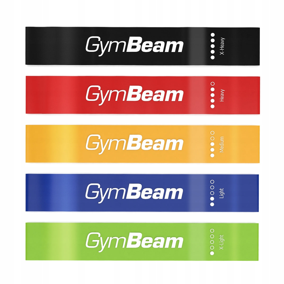 GymBeam Exercise rubbers 2,27-11,3 kg 5 pcs. Manufacturer code Resistance 5