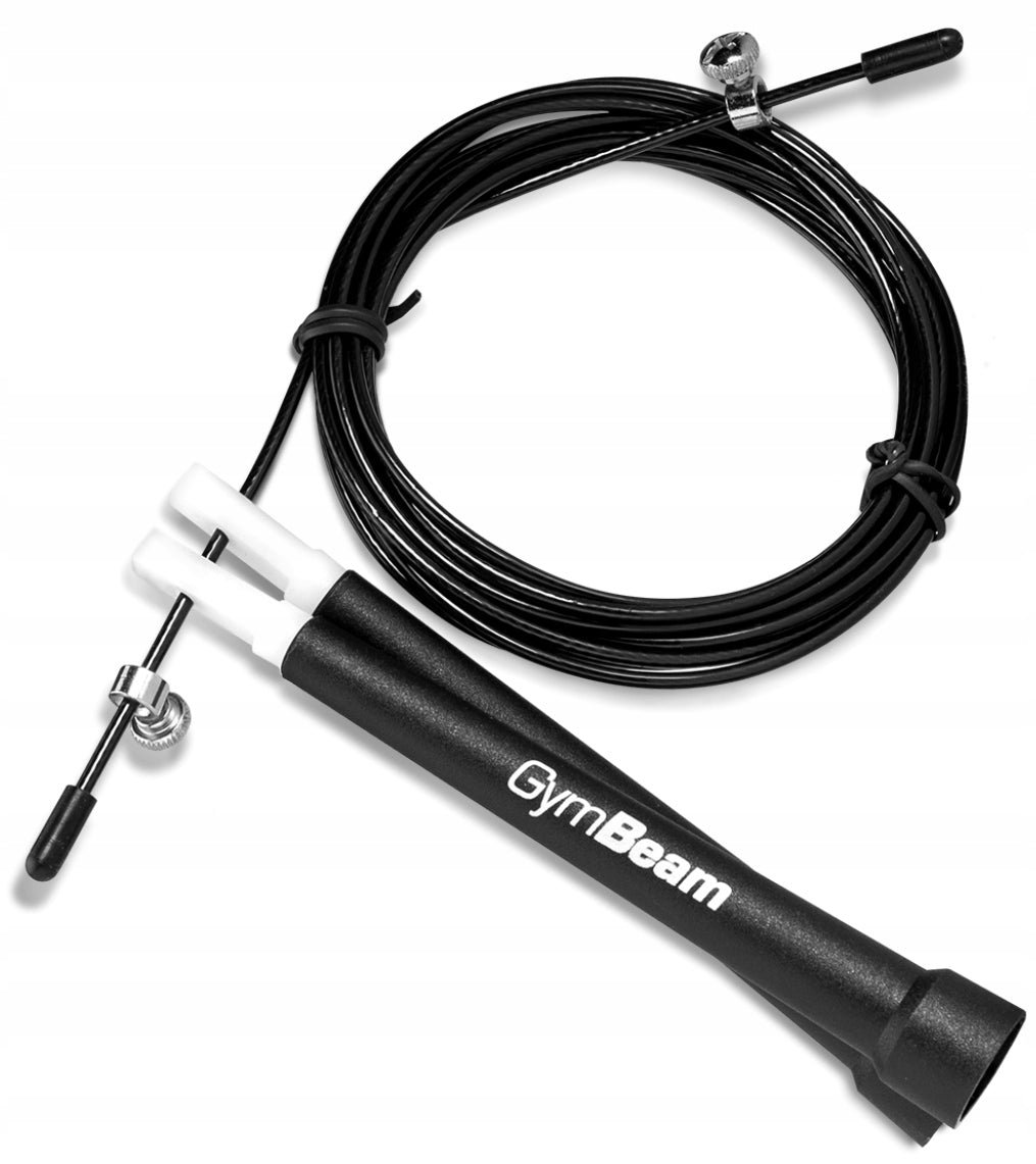GymBeam Jump rope Black SPORTS FITNESS ADJUSTABLE black 301 cm 1 piece