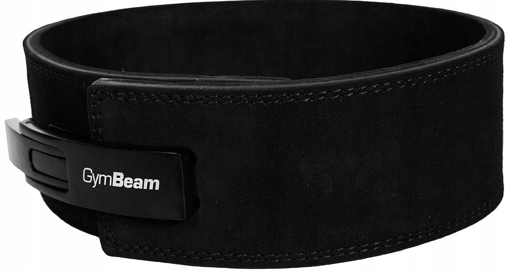 GymBeam Leather Bodybuilding Belt M with Weightlifting Buckle Brand GymBeam