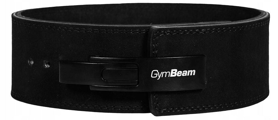 GymBeam Leather Bodybuilding Belt M with Weightlifting Buckle